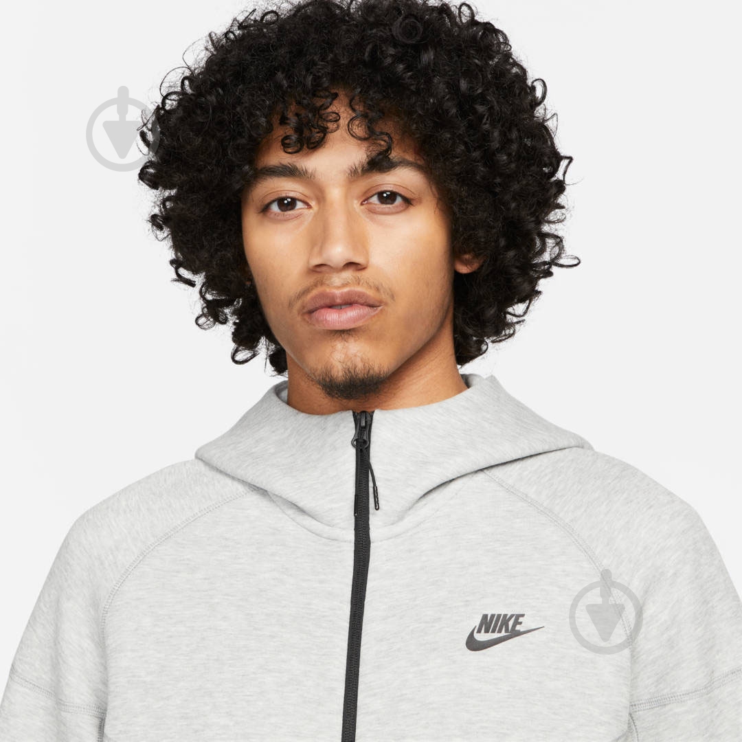 Джемпер Nike M NK TCH FLC FZ WR HOODIE FB7921-063 р.S серый - фото 3
