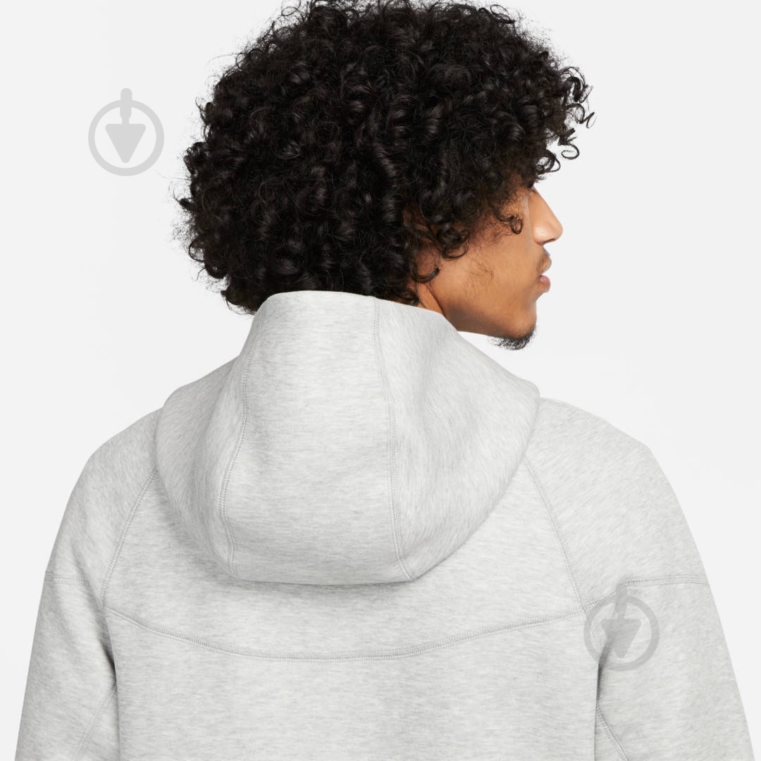 Джемпер Nike M NK TCH FLC FZ WR HOODIE FB7921-063 р.S серый - фото 5