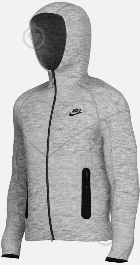 Джемпер Nike M NK TCH FLC FZ WR HOODIE FB7921-063 р.S серый - фото 9