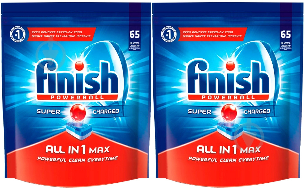 Таблетки для посудомийних машин Finish Tabs All in 1 Max 130 шт. - фото 1