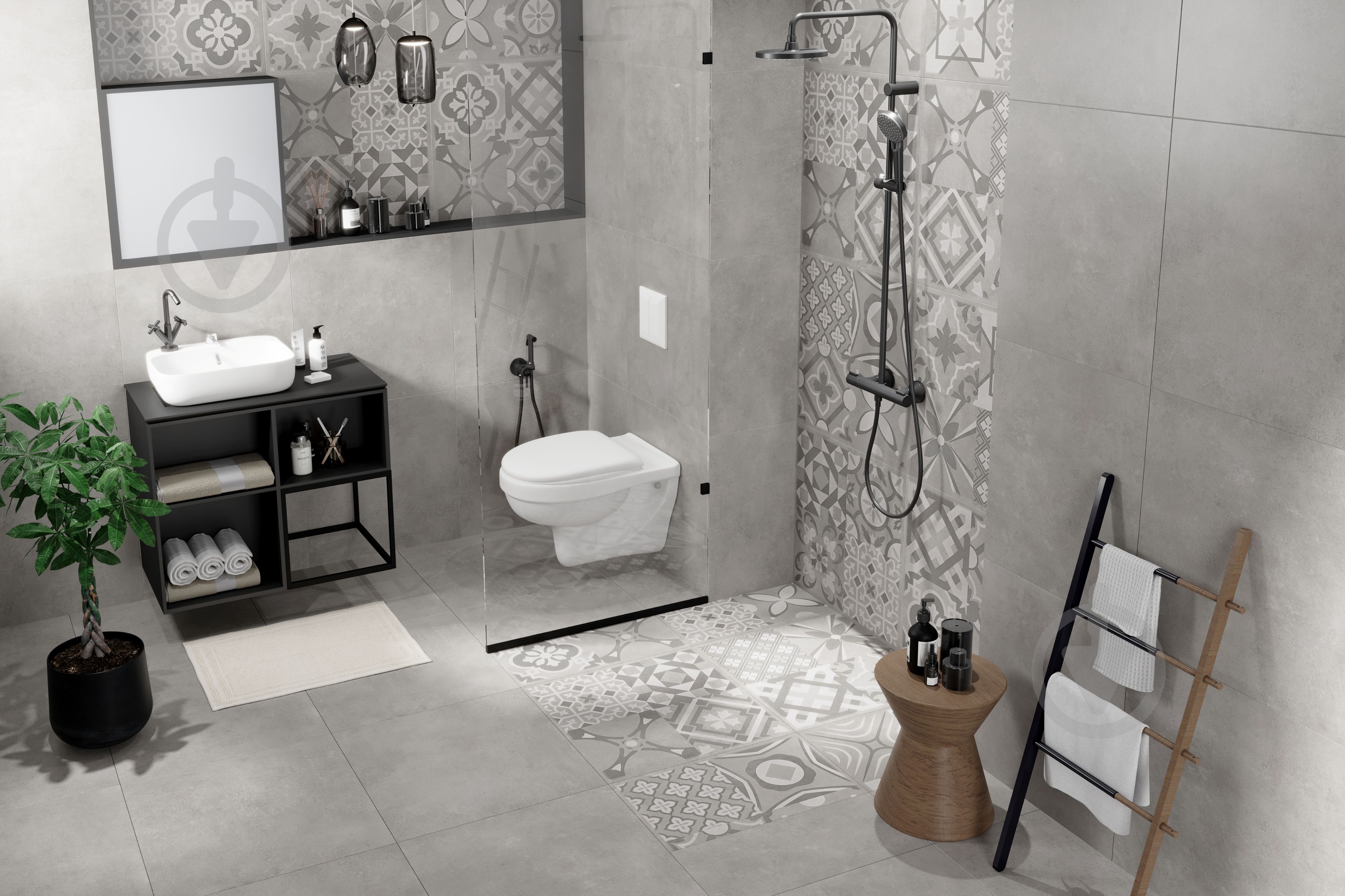 Плитка Allore Group Deep Grey F P R Mat 60x60 cм - фото 9