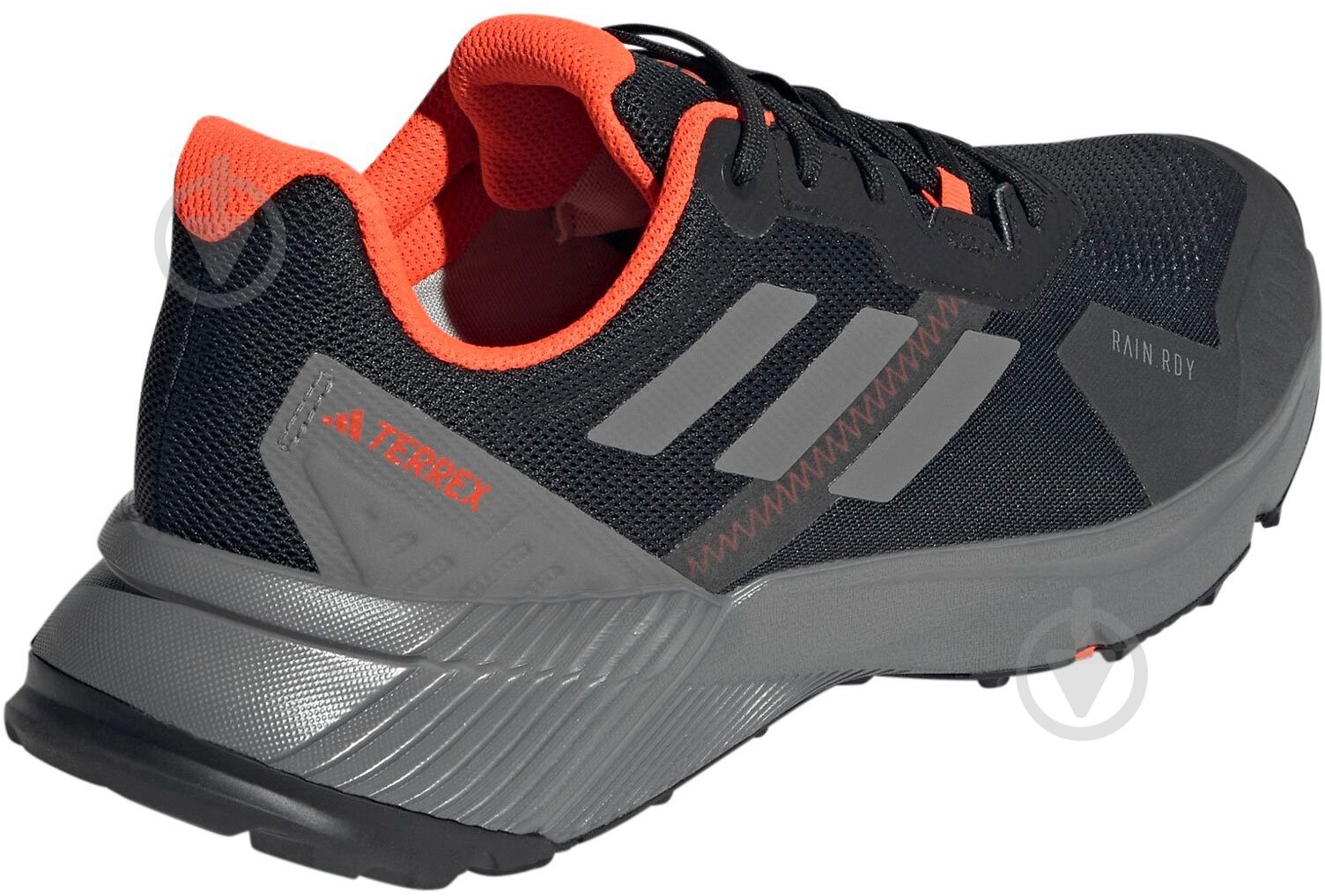 Кросівки чоловічі Adidas Terrex Soulstride Rain.Rdy IF5016 р.41 1/3 чорні із помаранчевим - фото 4 Кросівки чоловічі Adidas Terrex Soulstride Rain.Rdy IF5016 р.41 1/3 чорні із помаранчевим - фото 4