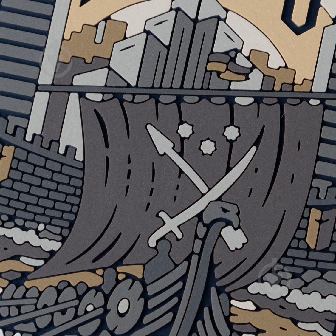 Патчи Brand Element ПВХ (шеврон) "Днепр" койот, 7,5*6см - фото 3