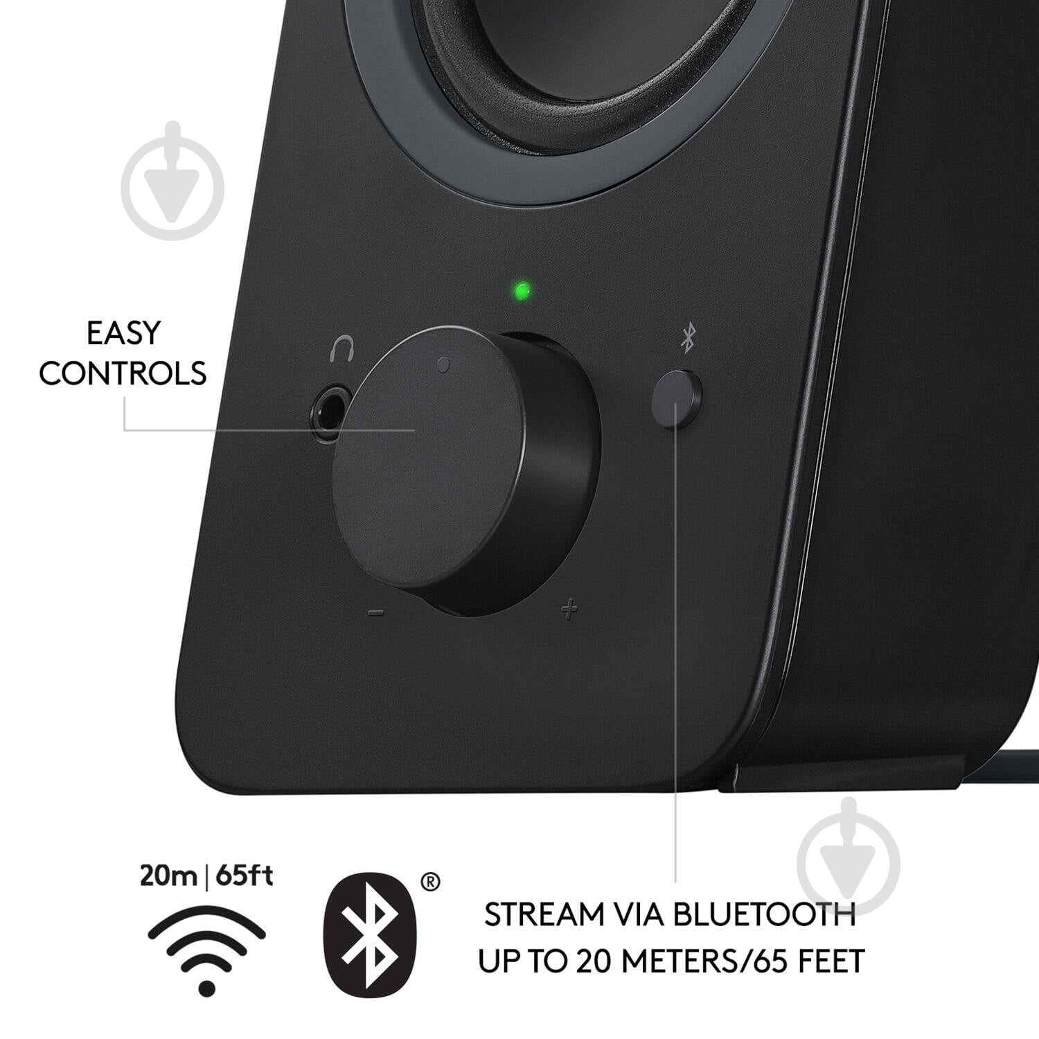 Акустическая система Logitech Bluetooth Computer Speakers Z207 BT 2.0 black - фото 8