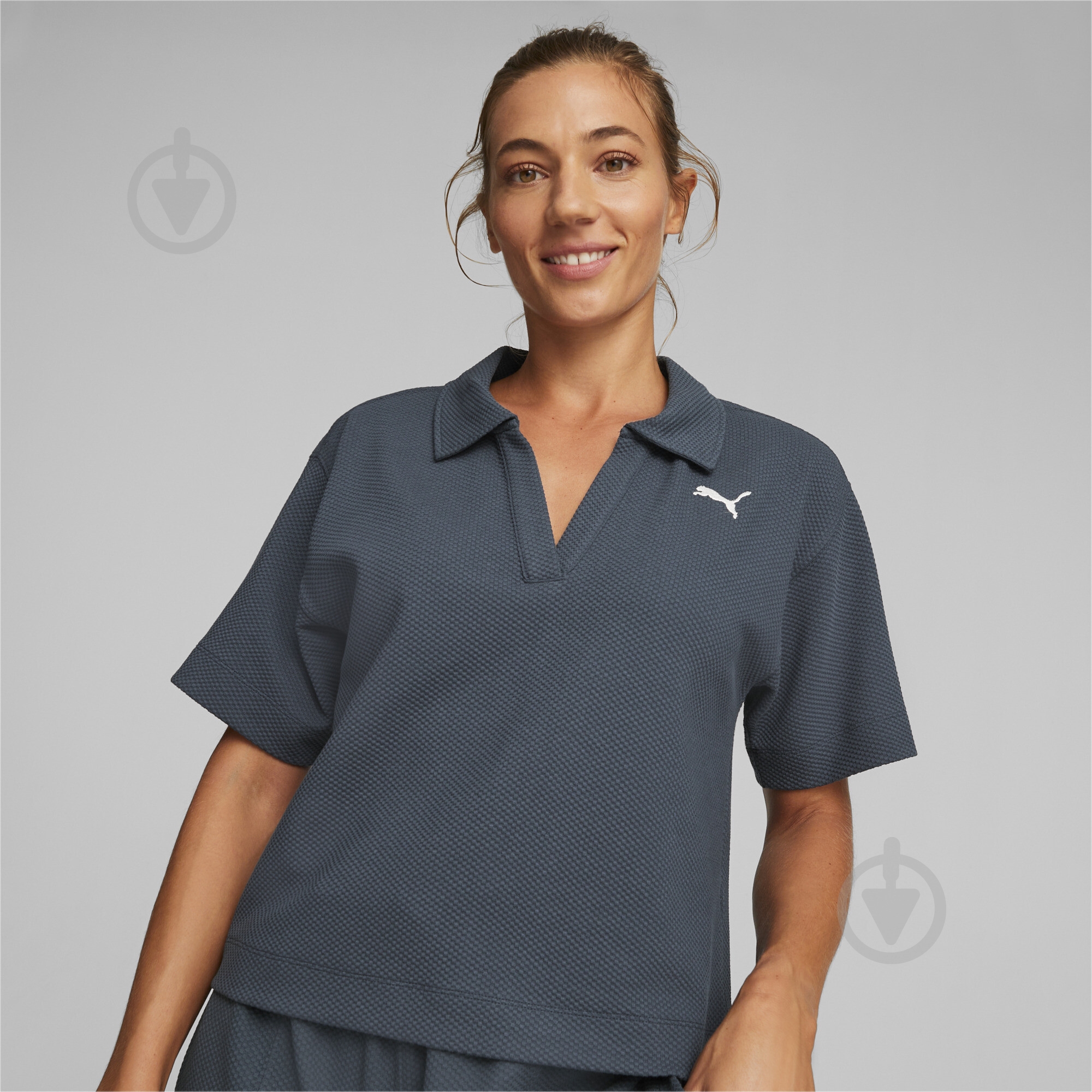 Поло Puma HER POLO TEE 67310816 р.M синий - фото 3