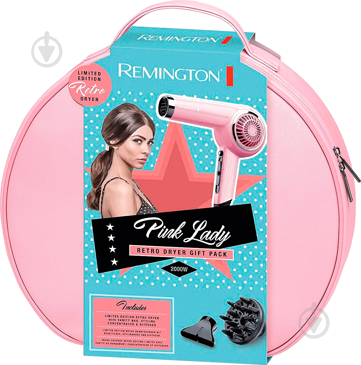 Фен Remington D4110OP Pink Lady Retro - фото 3