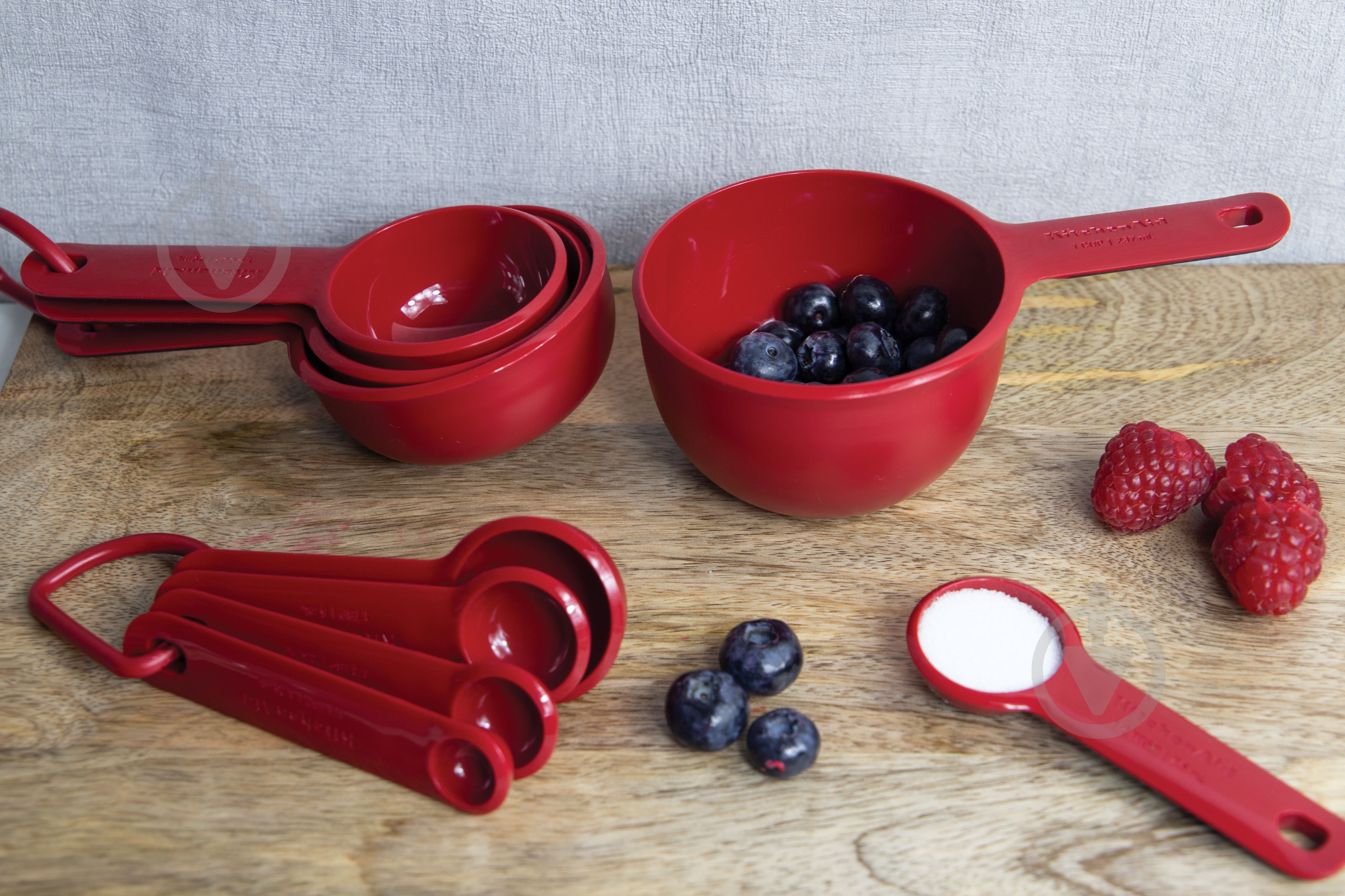 Набір мірних ємностей KitchenAid 4 шт, 59/79/118/237 мл, червоний (KQG058OHERE) - фото 7