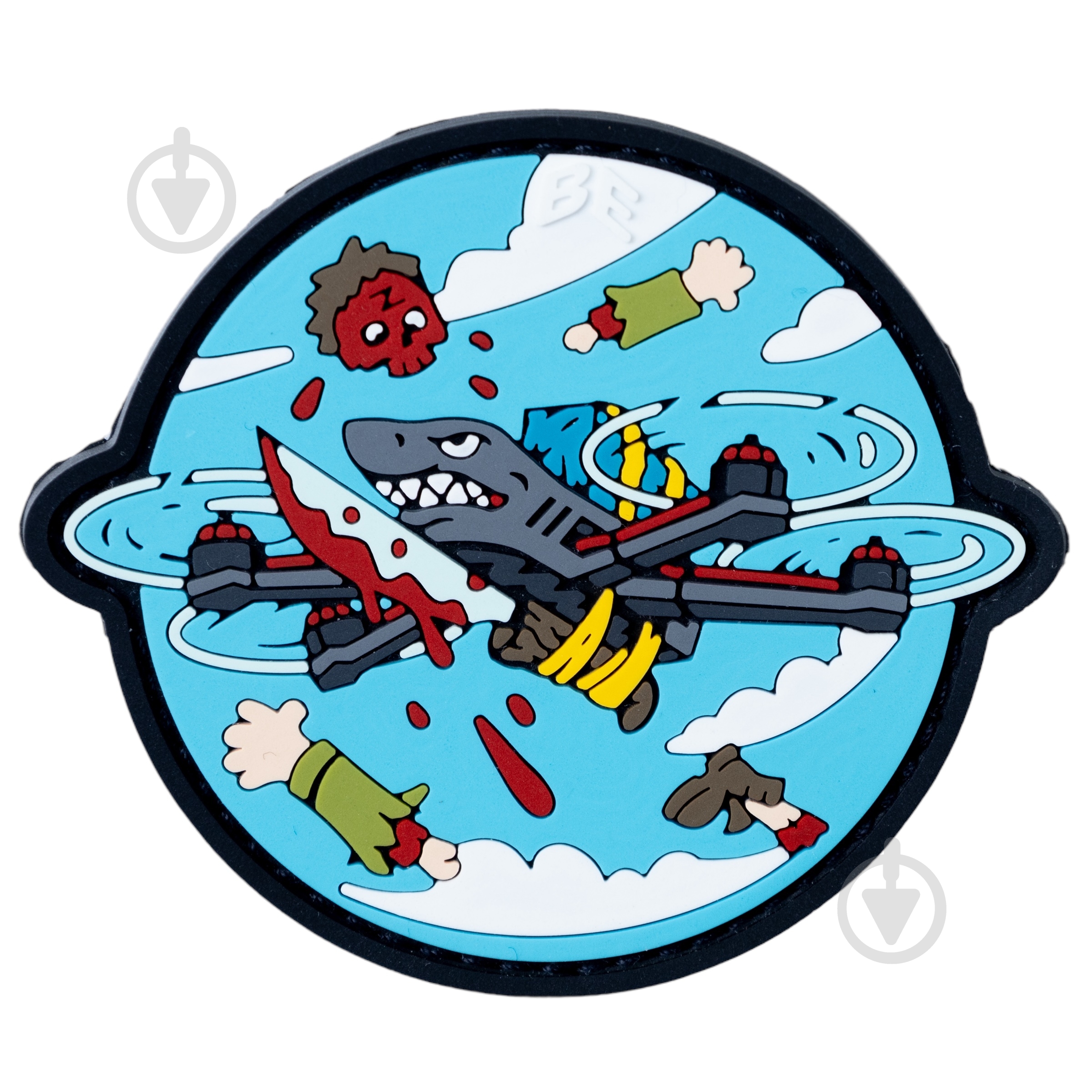 Патчи Brand Element ПВХ (шеврон) "FPV" разноцветный, 6см - фото 1