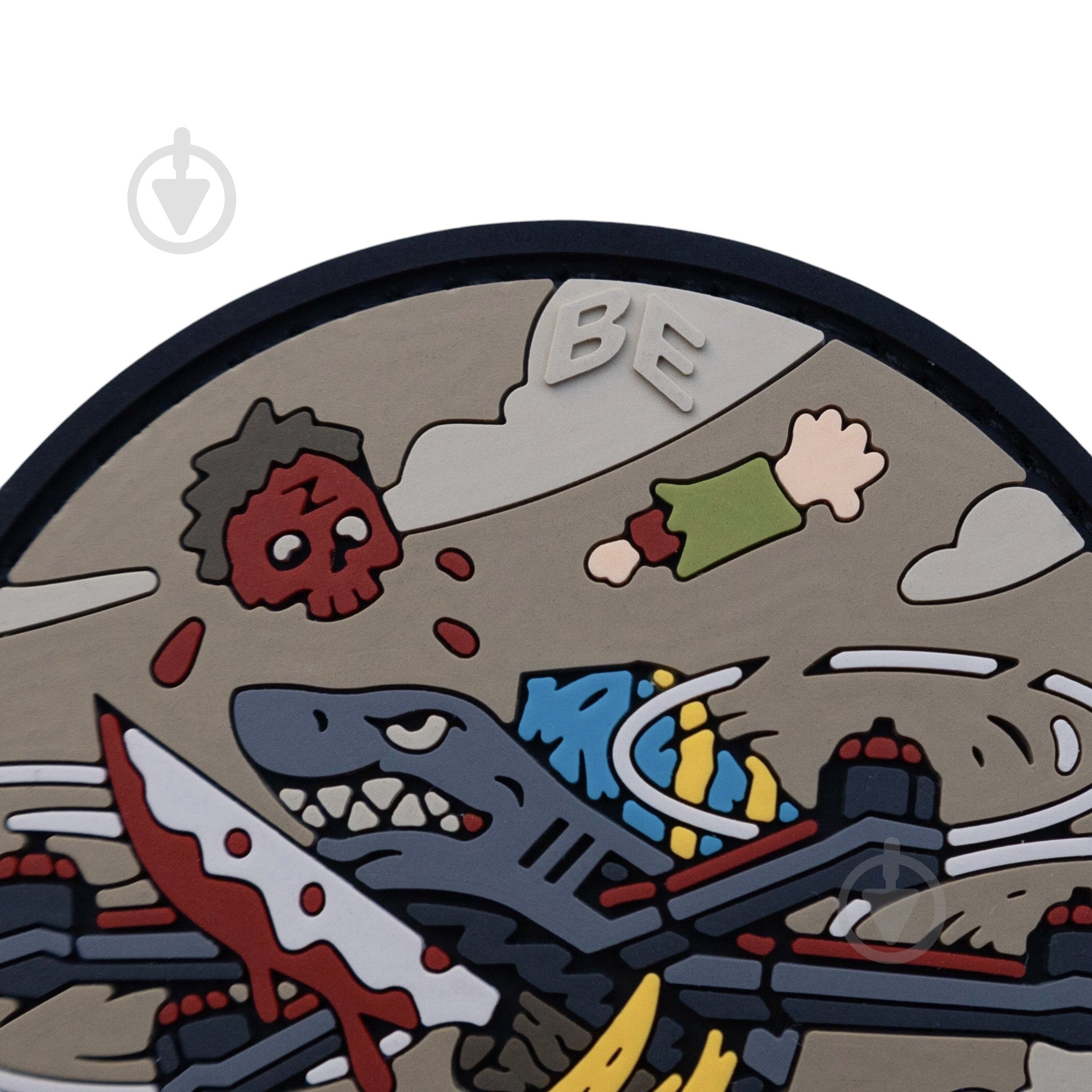 Патчи Brand Element ПВХ (шеврон) "FPV" койот, 6см - фото 3