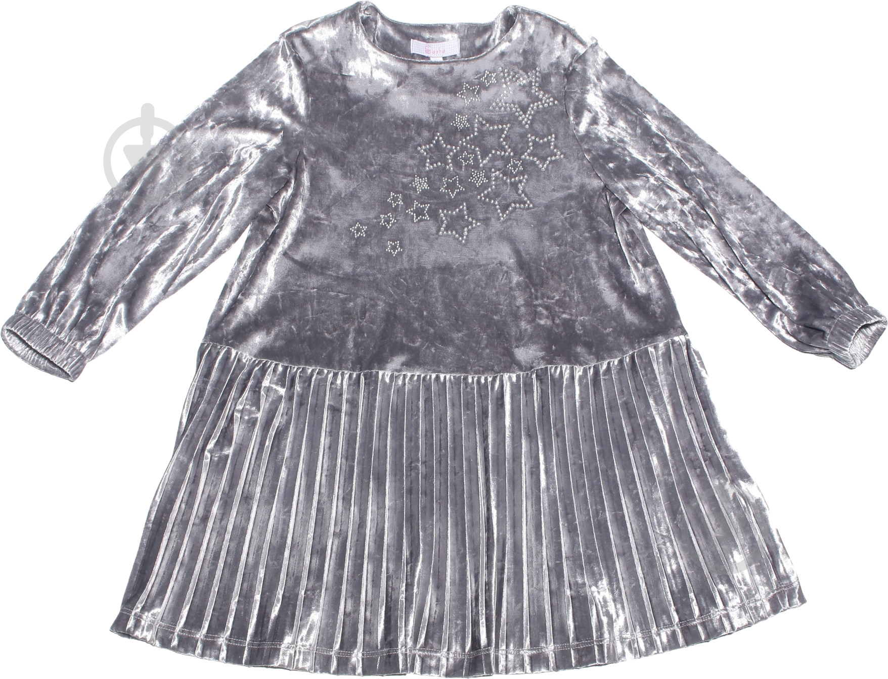 Платье Sasha р.128 серый 4063 - фото 1