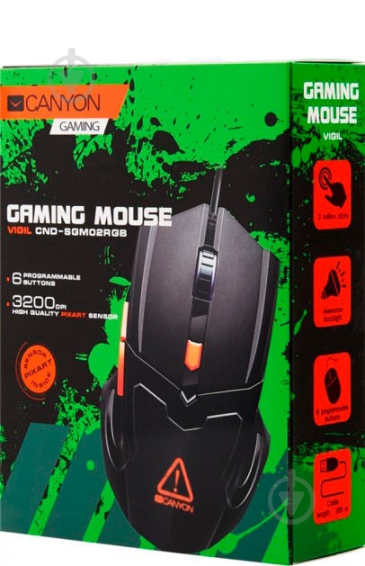 Мышь Canyon Vigil CND-SGM02RGB - фото 5 Мышь Canyon Vigil CND-SGM02RGB - фото 5