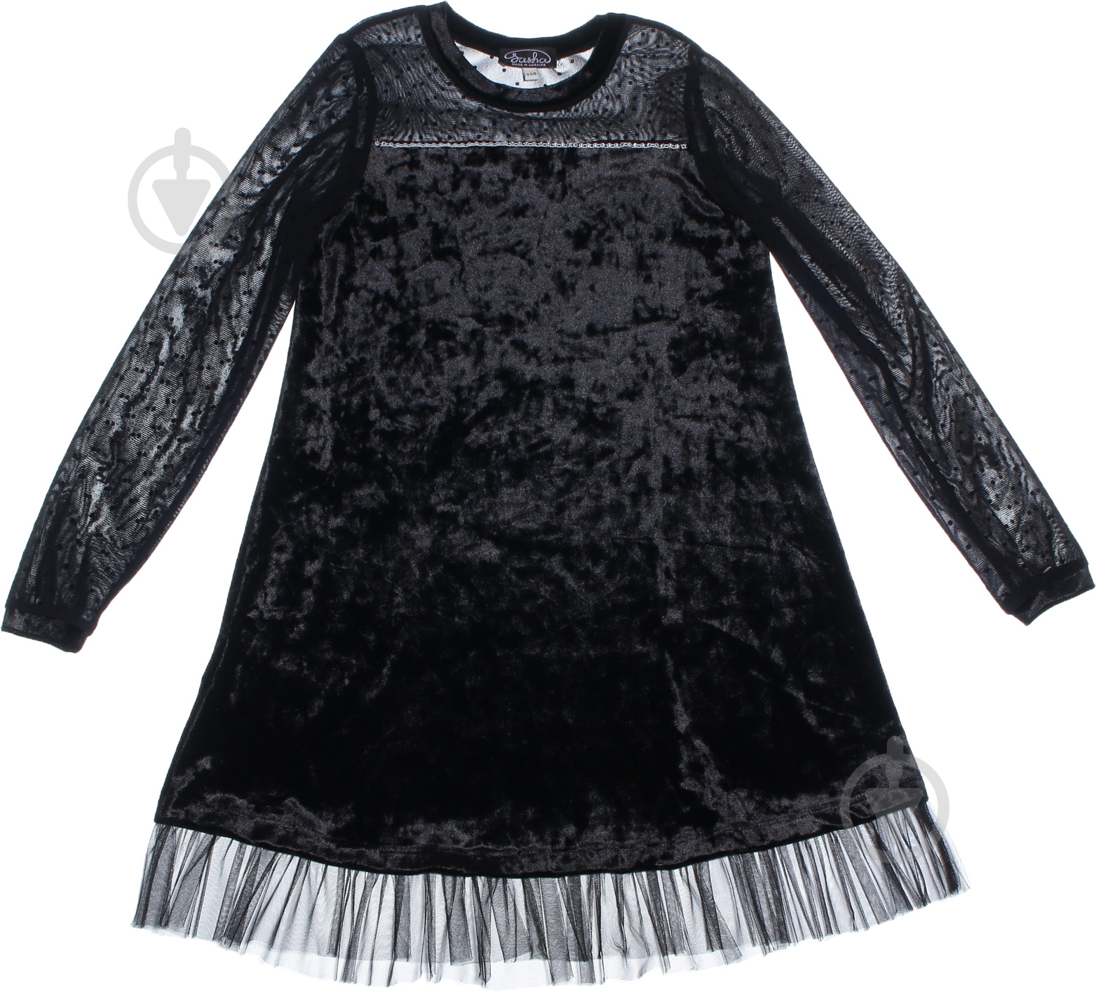 Платье Sasha р.152 черный 3865 - фото 1