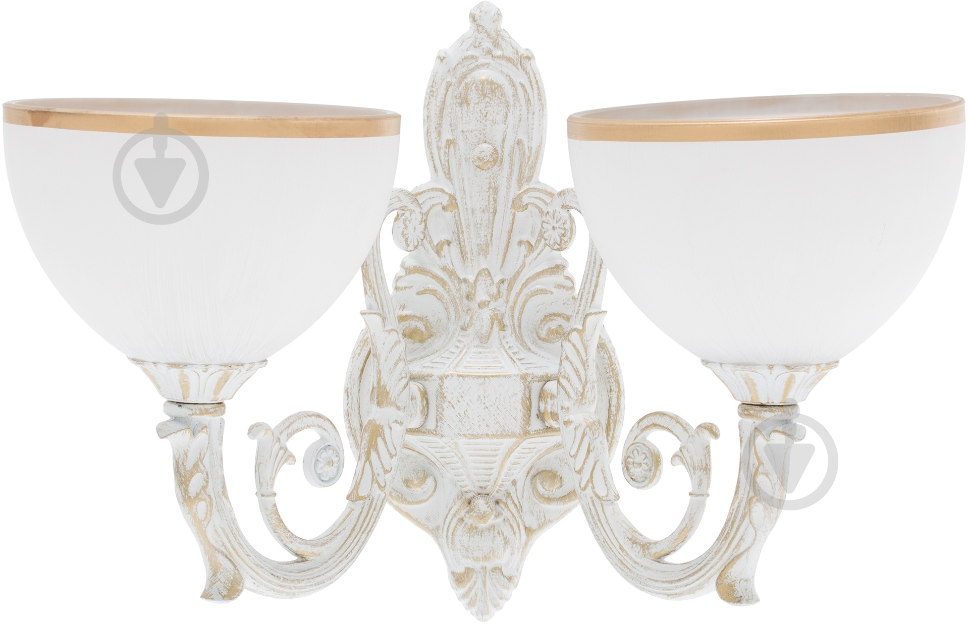 Бра Интеркласс НББ 01-2хХХ-076 2x40 Вт E27 белый 3046/2В - фото 1