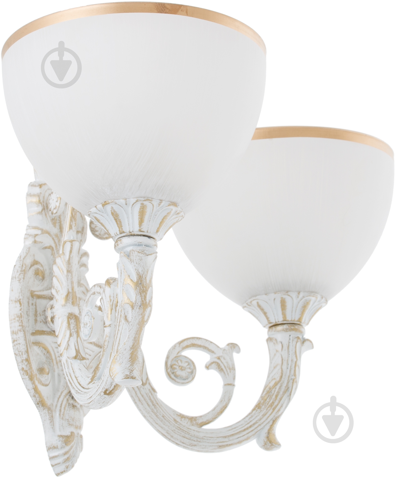 Бра Интеркласс НББ 01-2хХХ-076 2x40 Вт E27 белый 3046/2В - фото 2