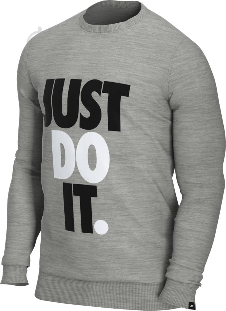 Свитшот Nike M NSW JDI CREW FLC HBR CK2239-063 р. L серый - фото 1