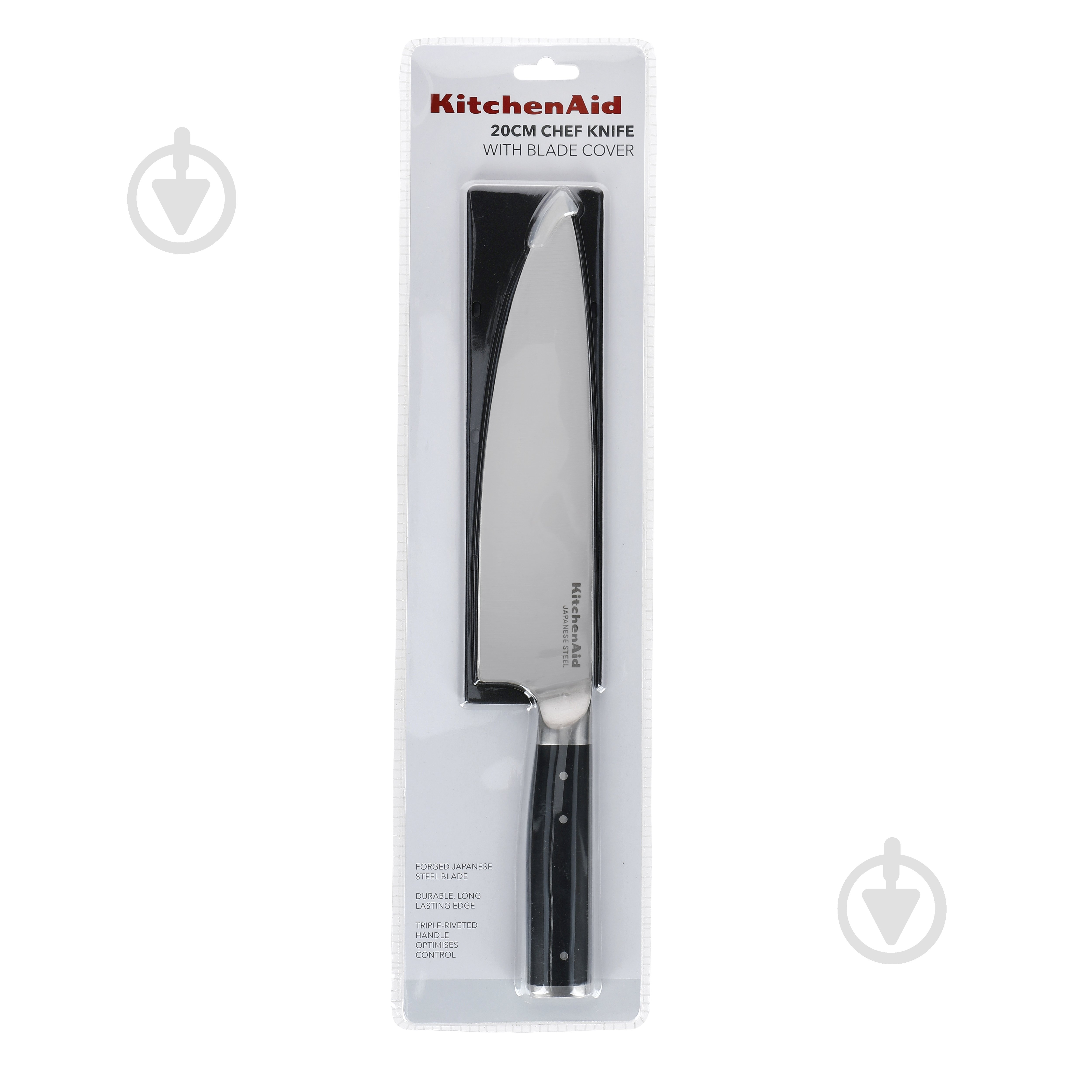 Ніж шеф-кухаря KitchenAid Coreline з захисним чохлом для леза, 20 см (KOG8IFSSOHOBA) - фото 4