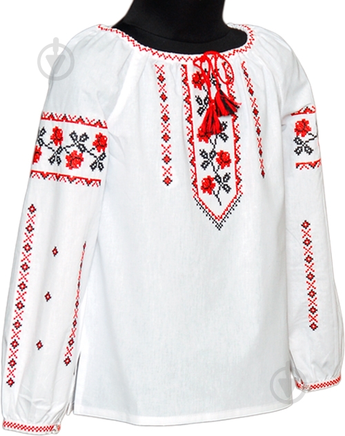 Вышиванка Гармонiя Роза р.98 белый - фото 2