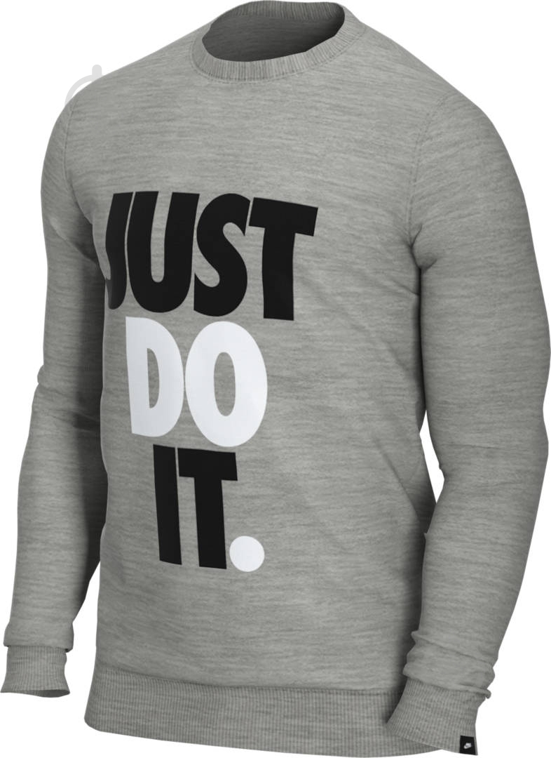 Свитшот Nike M NSW JDI CREW FLC HBR CK2239-063 р. S серый - фото 1