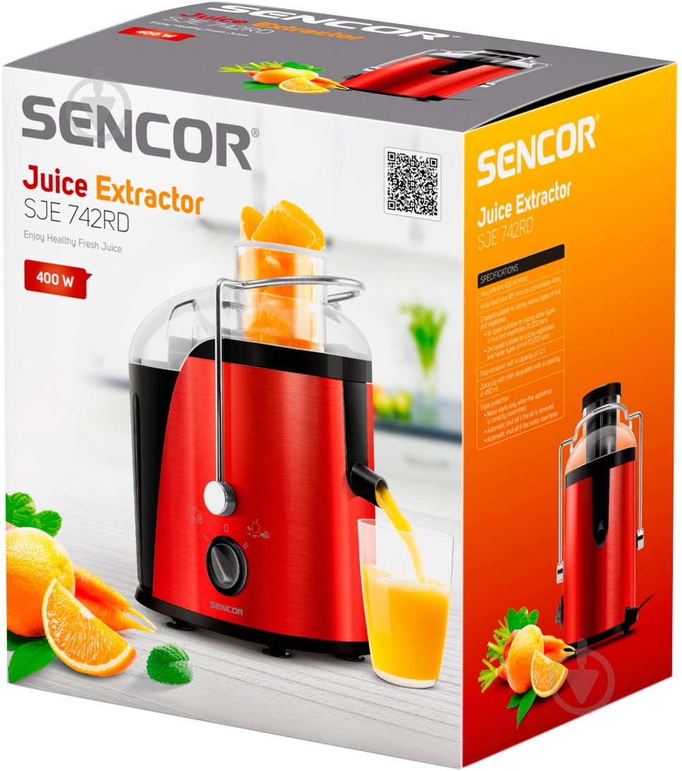 Соковыжималка Sencor SJE742RD - фото 2 Соковыжималка Sencor SJE742RD - фото 2