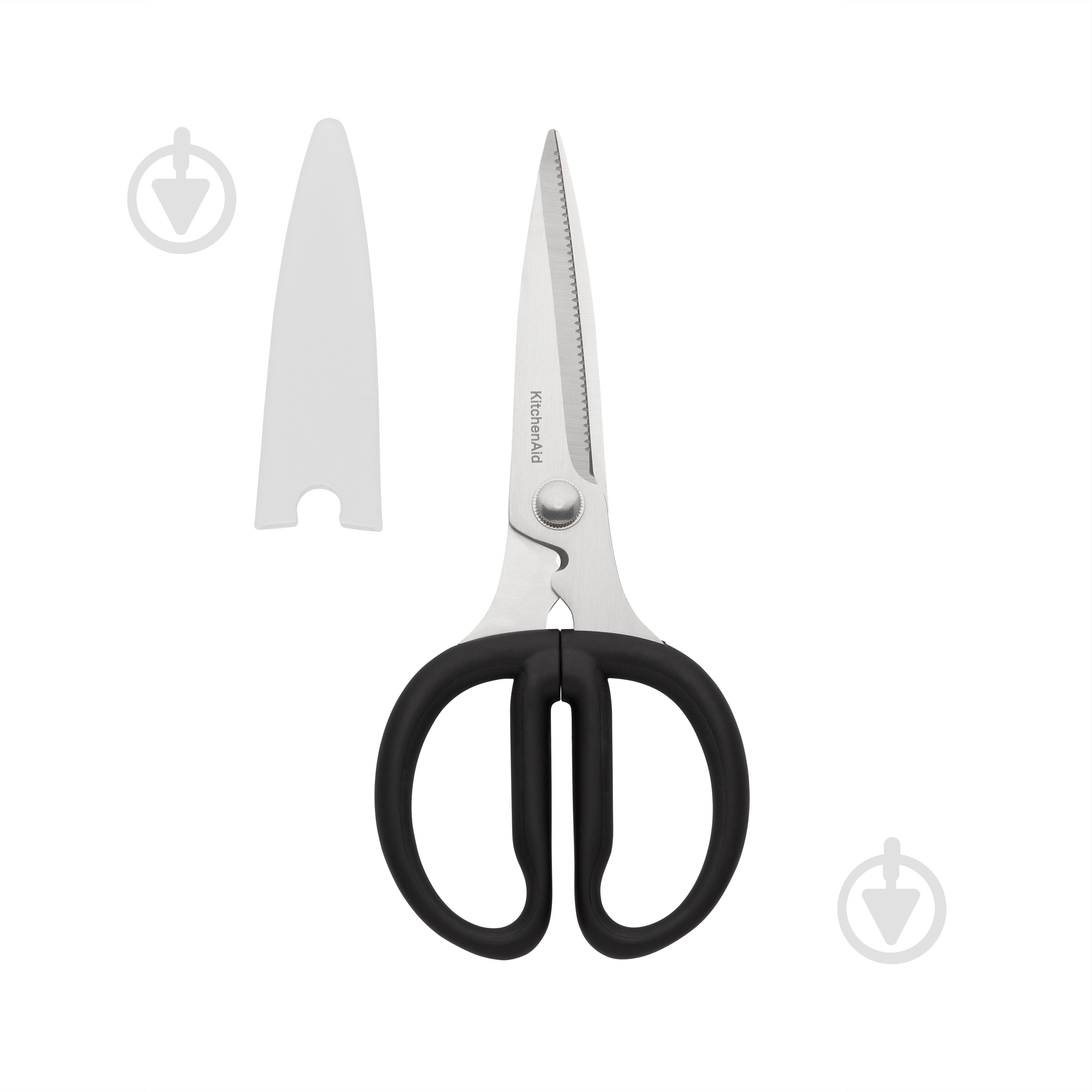 Ножиці кухонні KitchenAid Universal, з захисним чохлом на лезо, 21,1 см, чорний (KQG351OHOBE) - фото 1