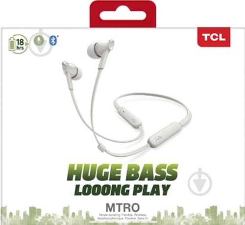 Гарнітура TCL MTRO100BT ash white (MTRO100BTWT-EU) - фото 7