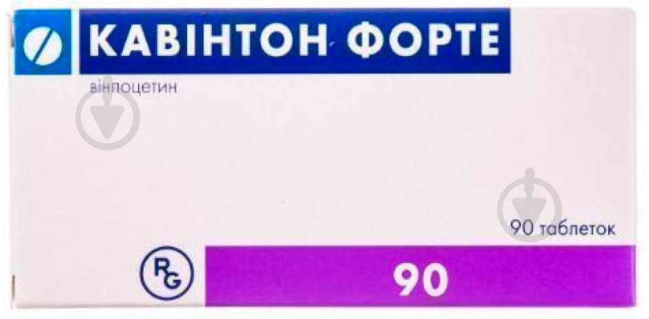 Кавінтон форте №90 (15х6) таблетки 10 мг - фото 1 Кавінтон форте №90 (15х6) таблетки 10 мг - фото 1