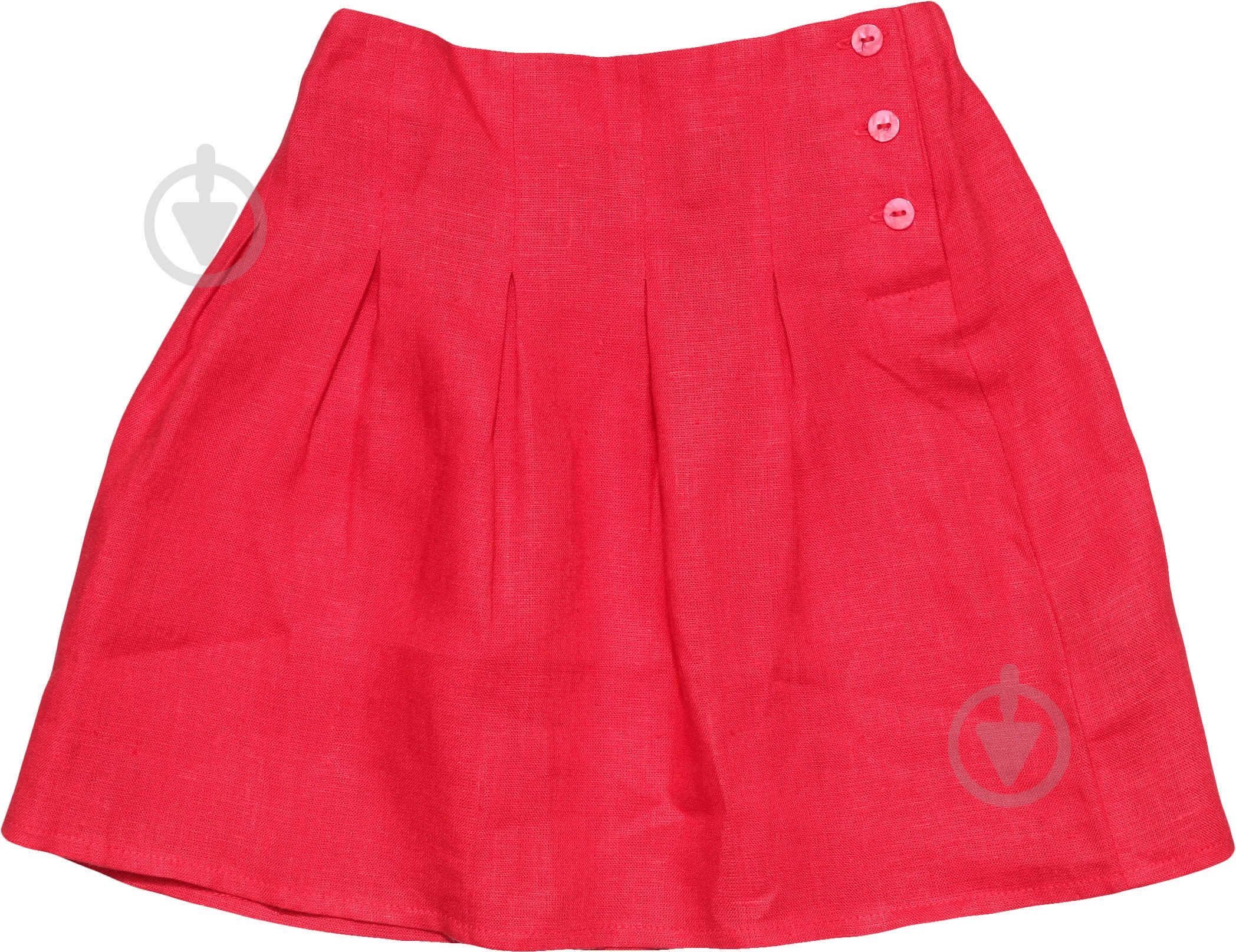 Спідниця для дівчаток лляна Гармонiя р.122 червоний - фото 1
