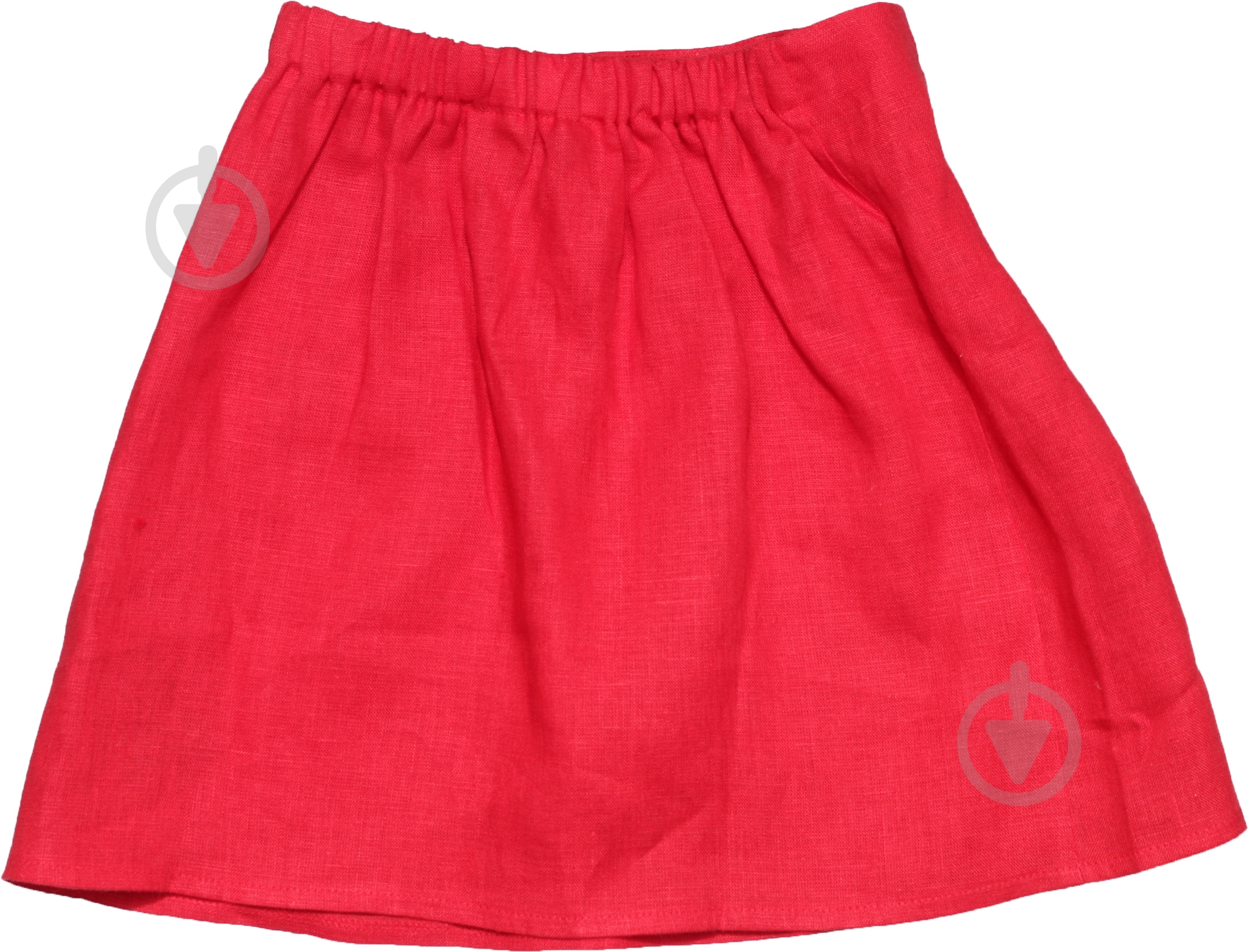 Спідниця для дівчаток лляна Гармонiя р.122 червоний - фото 2
