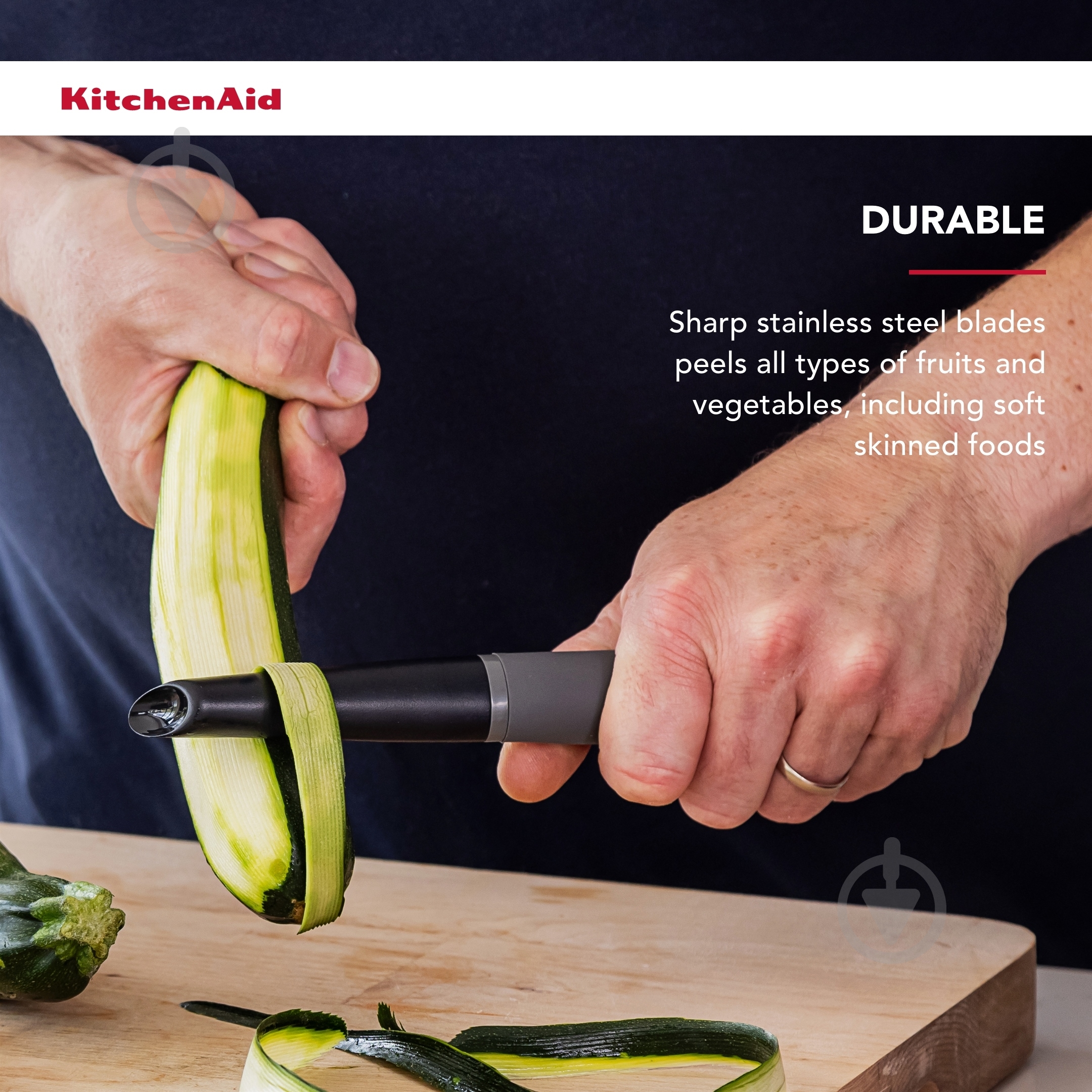 Овощечистка KitchenAid 22 см серый (KAS112OHCGG) - фото 7