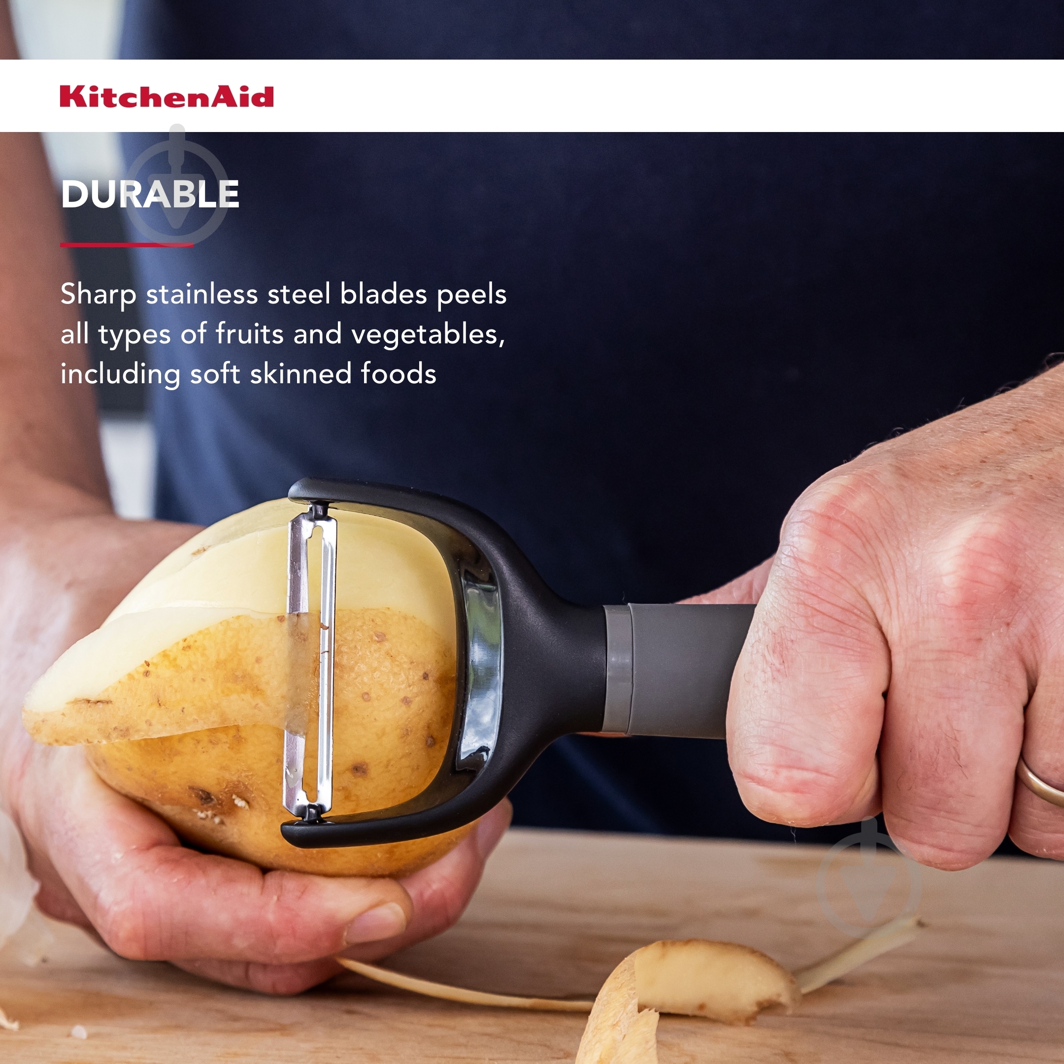 Овощечистка KitchenAid 18,8 см серый (KAS145OHCGG) - фото 13