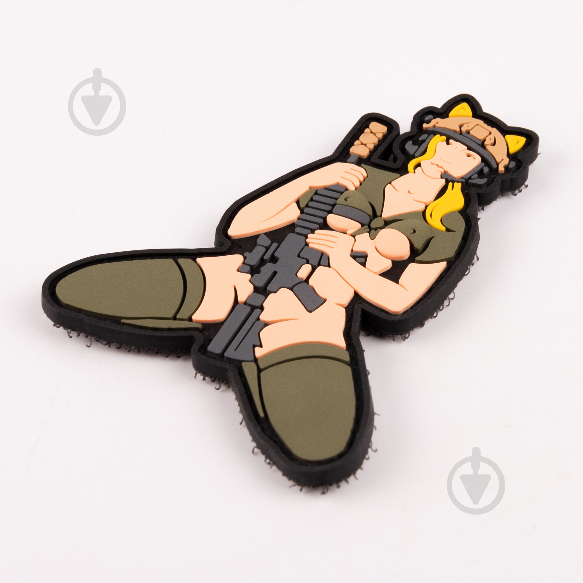 Патчи Brand Element ПВХ (шеврон) "Девочка-кошка" блонд, 6,5*8см - фото 2 Патчи Brand Element ПВХ (шеврон) "Девочка-кошка" блонд, 6,5*8см - фото 2