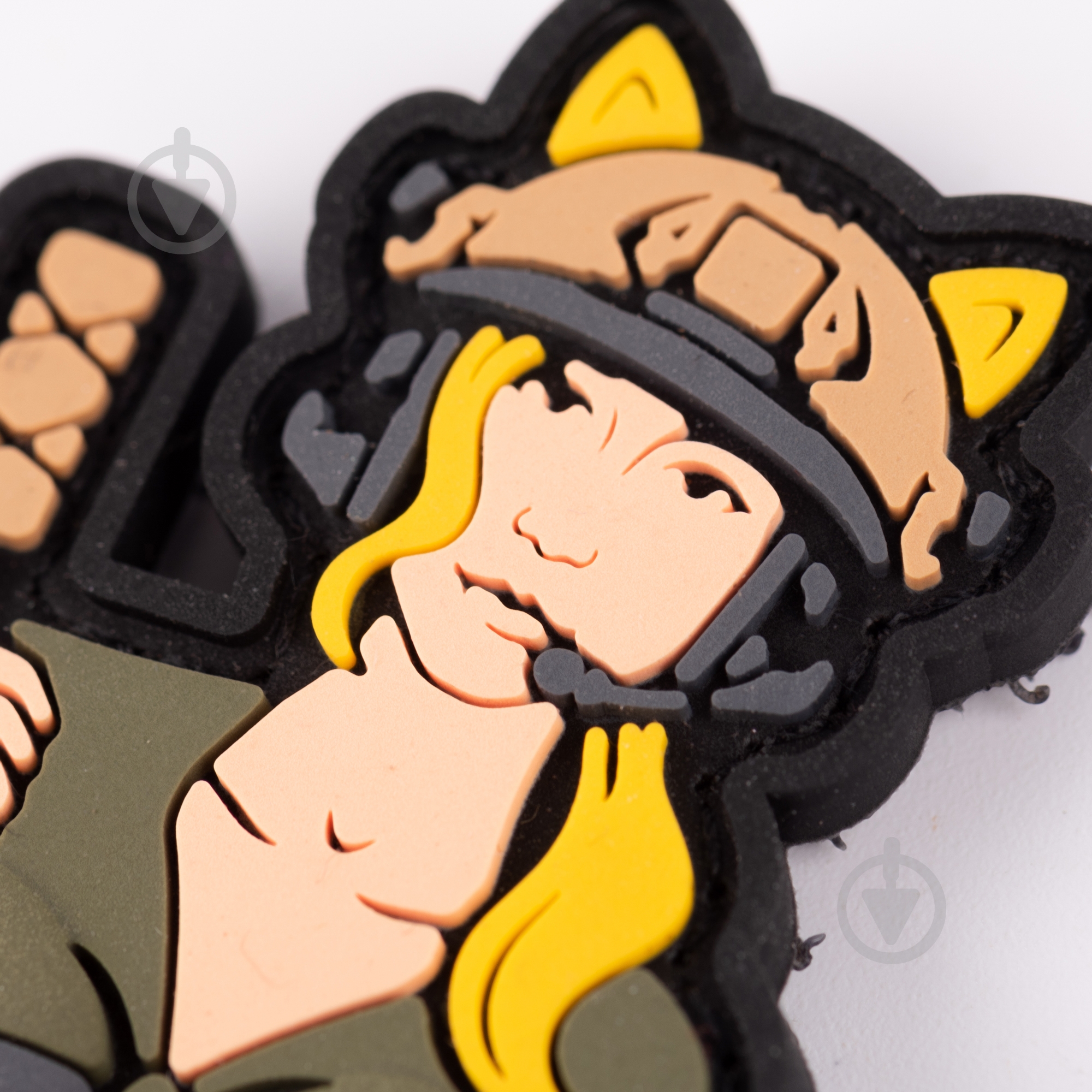 Патчи Brand Element ПВХ (шеврон) "Девочка-кошка" блонд, 6,5*8см - фото 3 Патчи Brand Element ПВХ (шеврон) "Девочка-кошка" блонд, 6,5*8см - фото 3