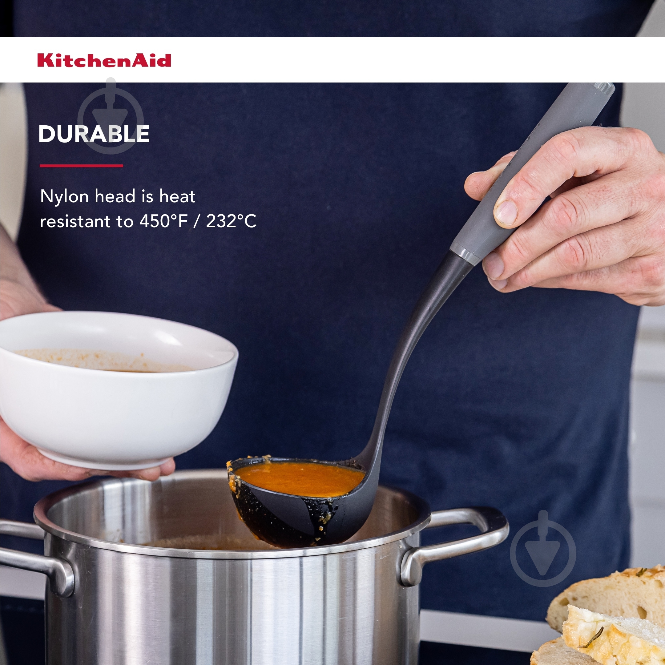 Ополоник KitchenAid 31,5 см, сірий (KAS006OHCGG) - фото 7