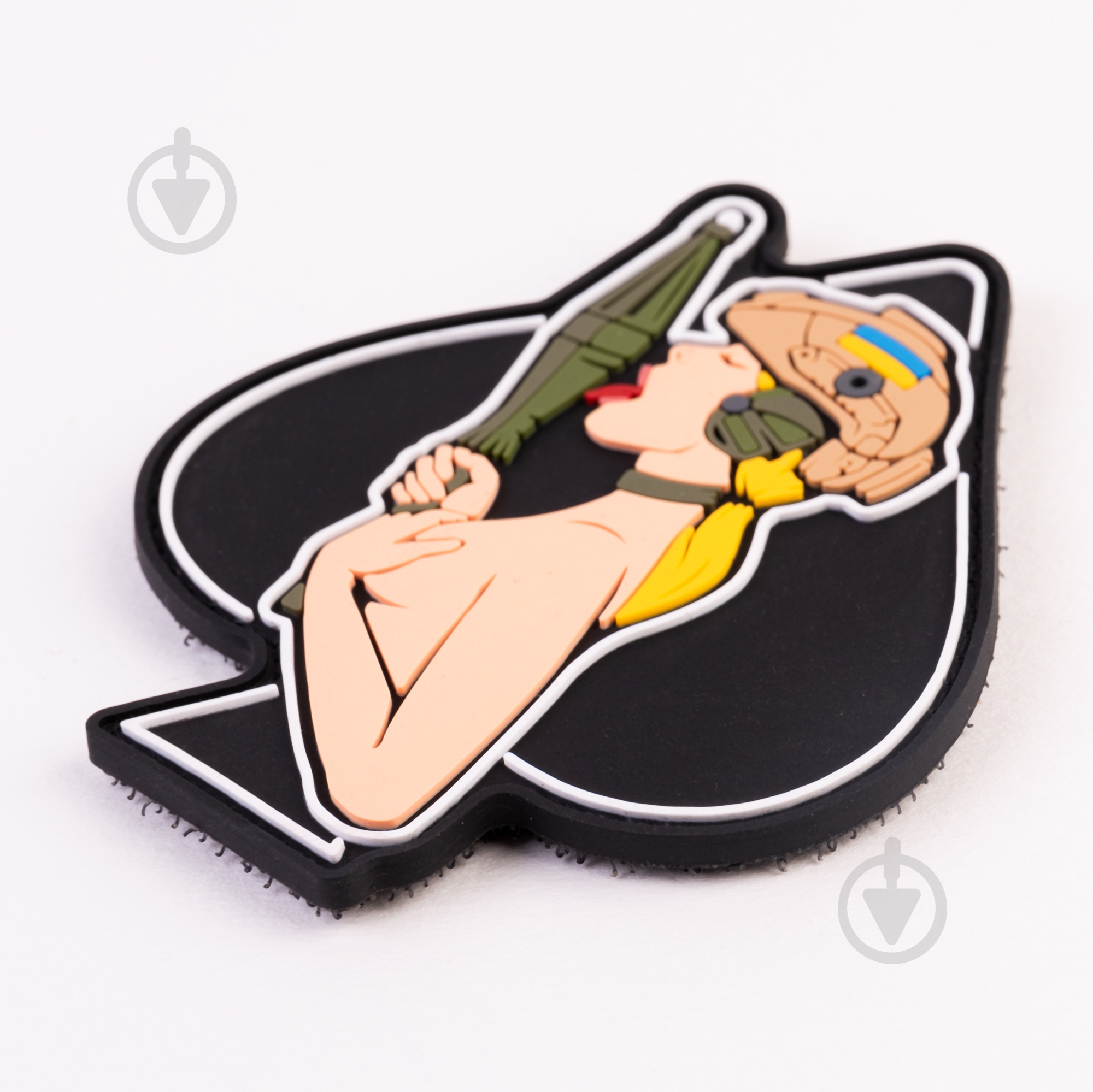 Патчи Brand Element ПВХ (шеврон) "Девочка-пика" блонд, 7,5*9см - фото 2 Патчи Brand Element ПВХ (шеврон) "Девочка-пика" блонд, 7,5*9см - фото 2