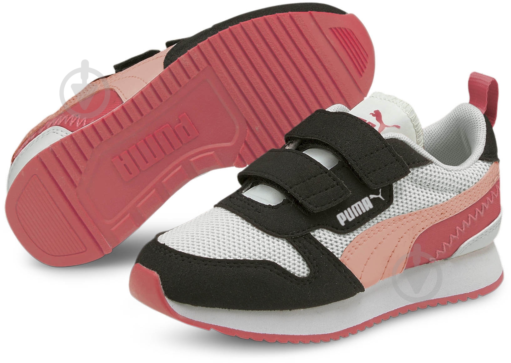 Кросівки для дівчаток Puma Puma R78 V PS 37361715 р.28 біло-коралові - фото 4 Кросівки для дівчаток Puma Puma R78 V PS 37361715 р.28 біло-коралові - фото 4