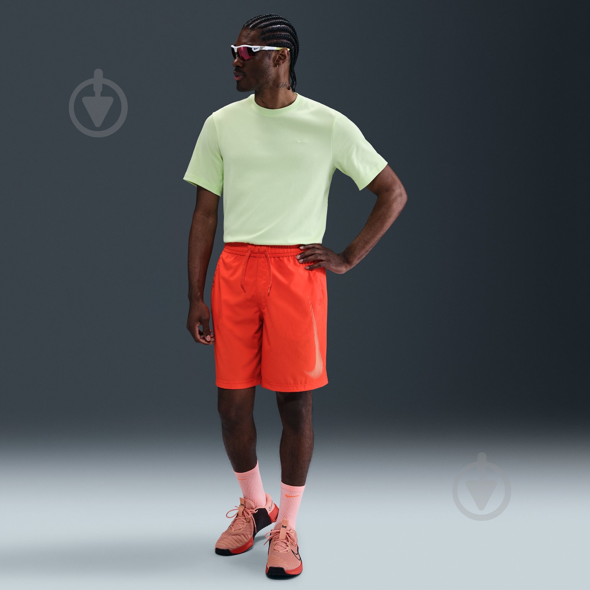 Шорти Nike M NK DF FORM 9IN UL SHORT SWOO HJ4045-633 р. 2XL помаранчевий - фото 8