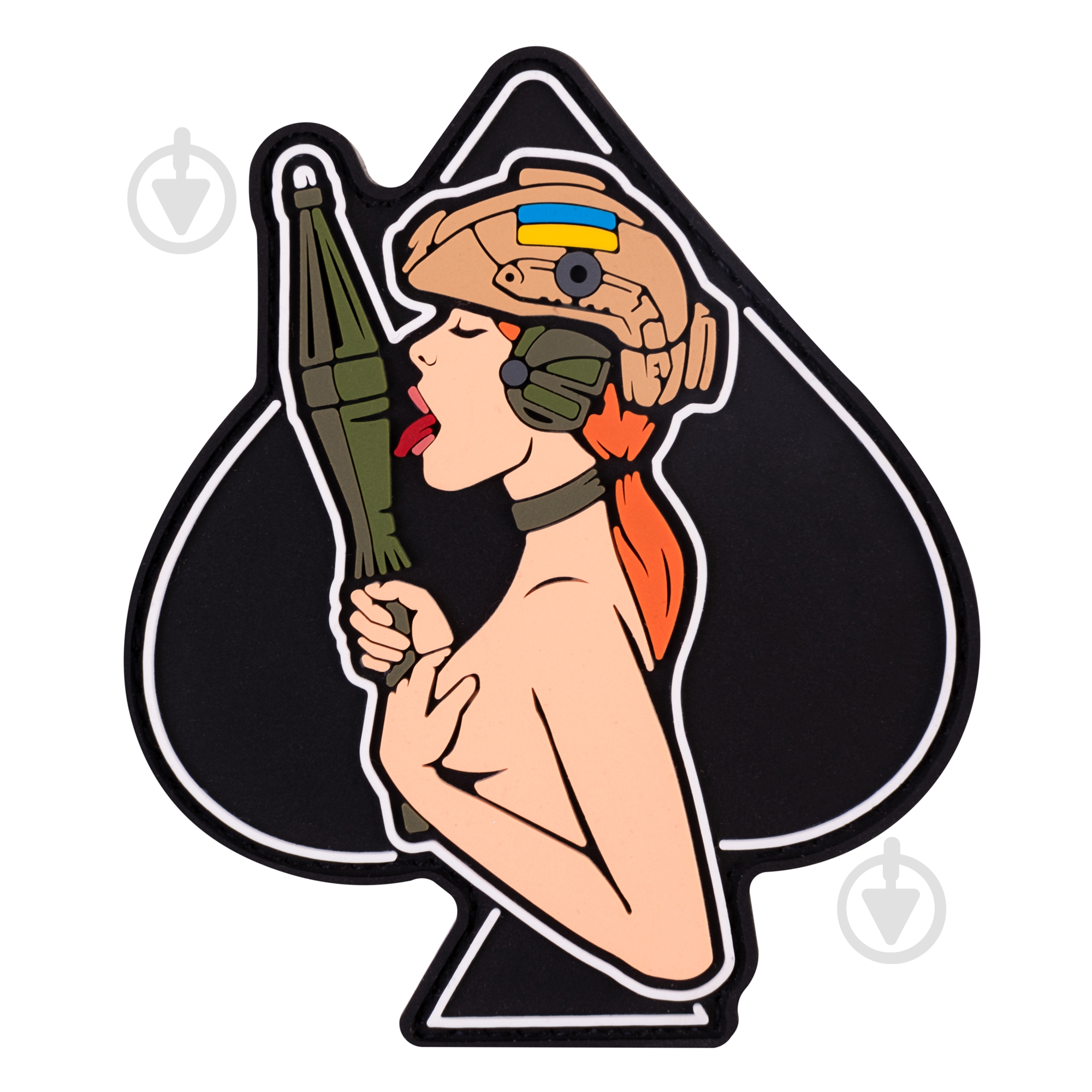 Патчи Brand Element ПВХ (шеврон) "Девочка-пика" рыжая, 7,5*9см - фото 1 Патчи Brand Element ПВХ (шеврон) "Девочка-пика" рыжая, 7,5*9см - фото 1