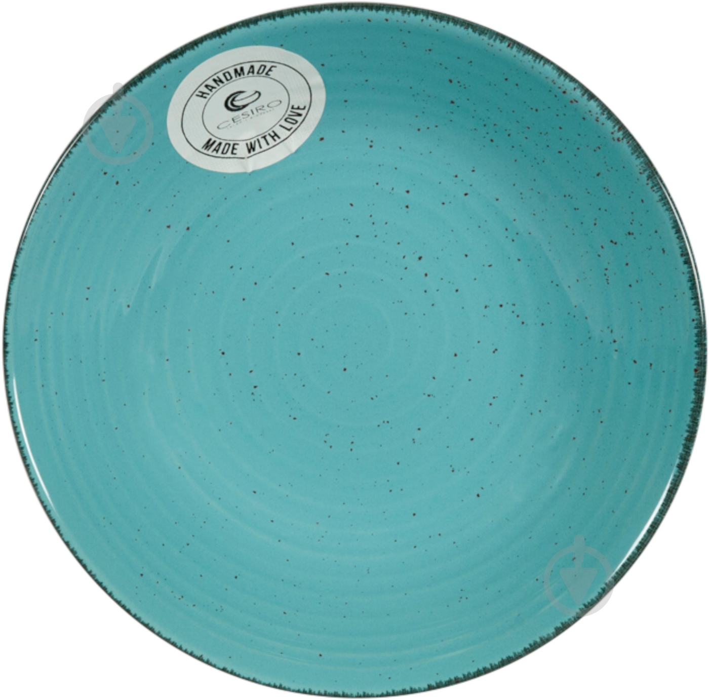 Тарілка для супу Cesiro Spiral 21 см лазурний (A2345S/G138) - фото 1