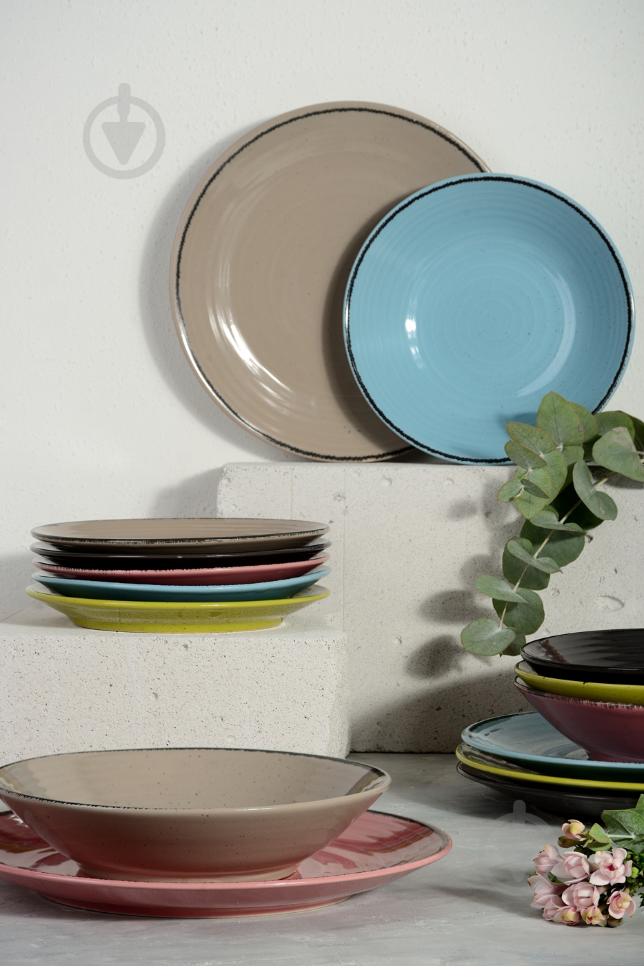 Тарілка для супу Cesiro Spiral 21 см лазурний (A2345S/G138) - фото 9