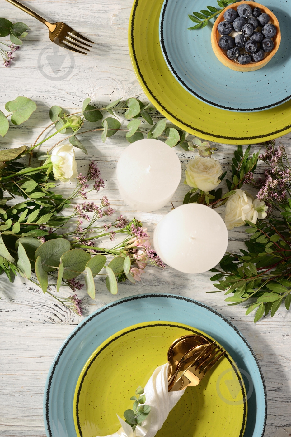 Тарілка для супу Cesiro Spiral 21 см лазурний (A2345S/G138) - фото 7