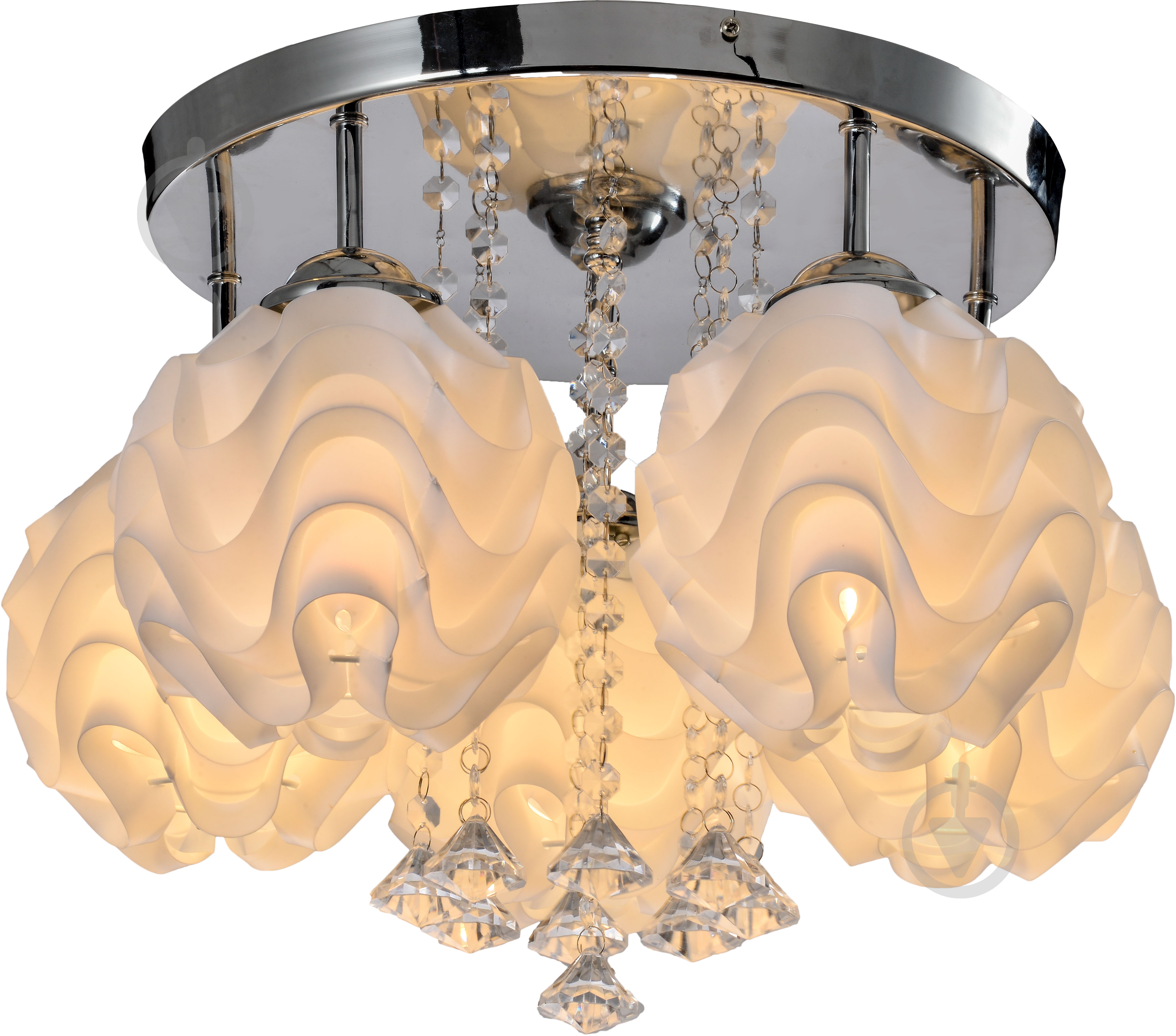 Люстра потолочная Accento lighting 5x60 Вт E27 хром - фото 2 Люстра потолочная Accento lighting 5x60 Вт E27 хром - фото 2