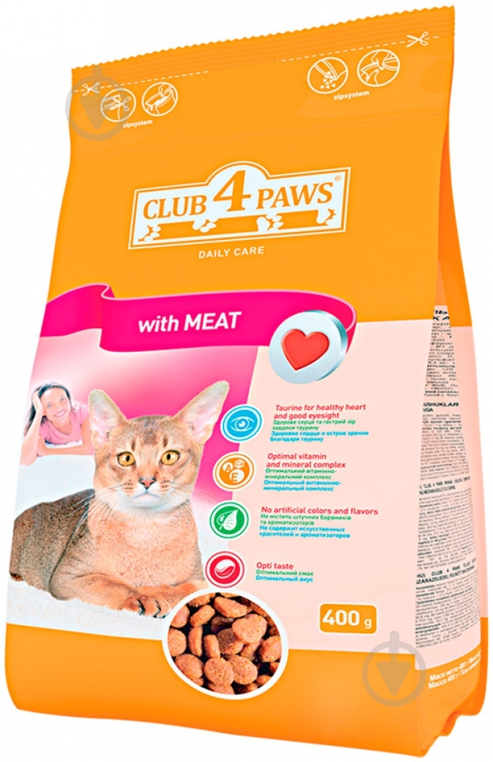 Корм Club 4 Paws с мясным филе 400 г - фото 1