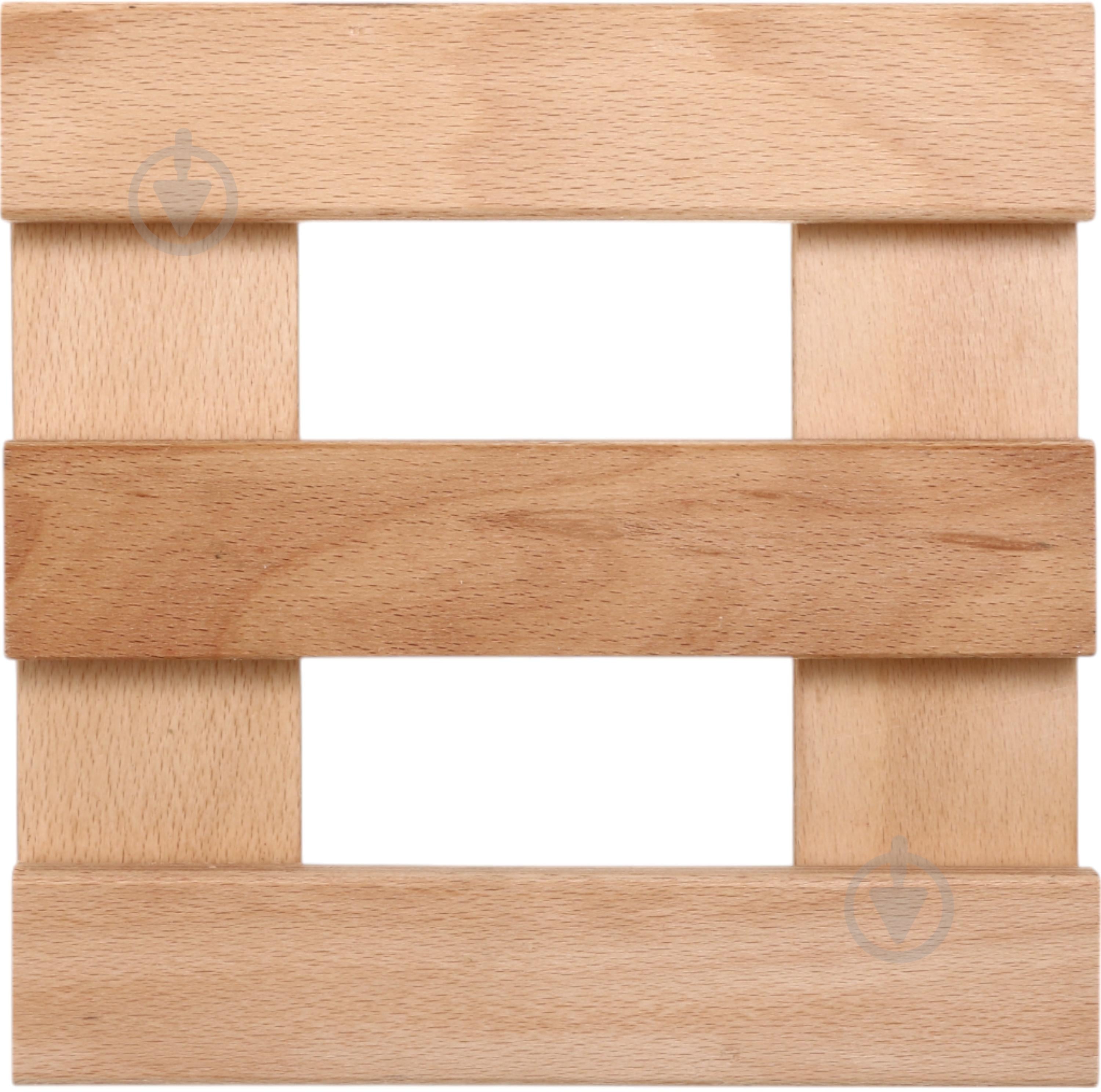 Подставка для растений Бук квадратная 25х25x6 см - фото 2