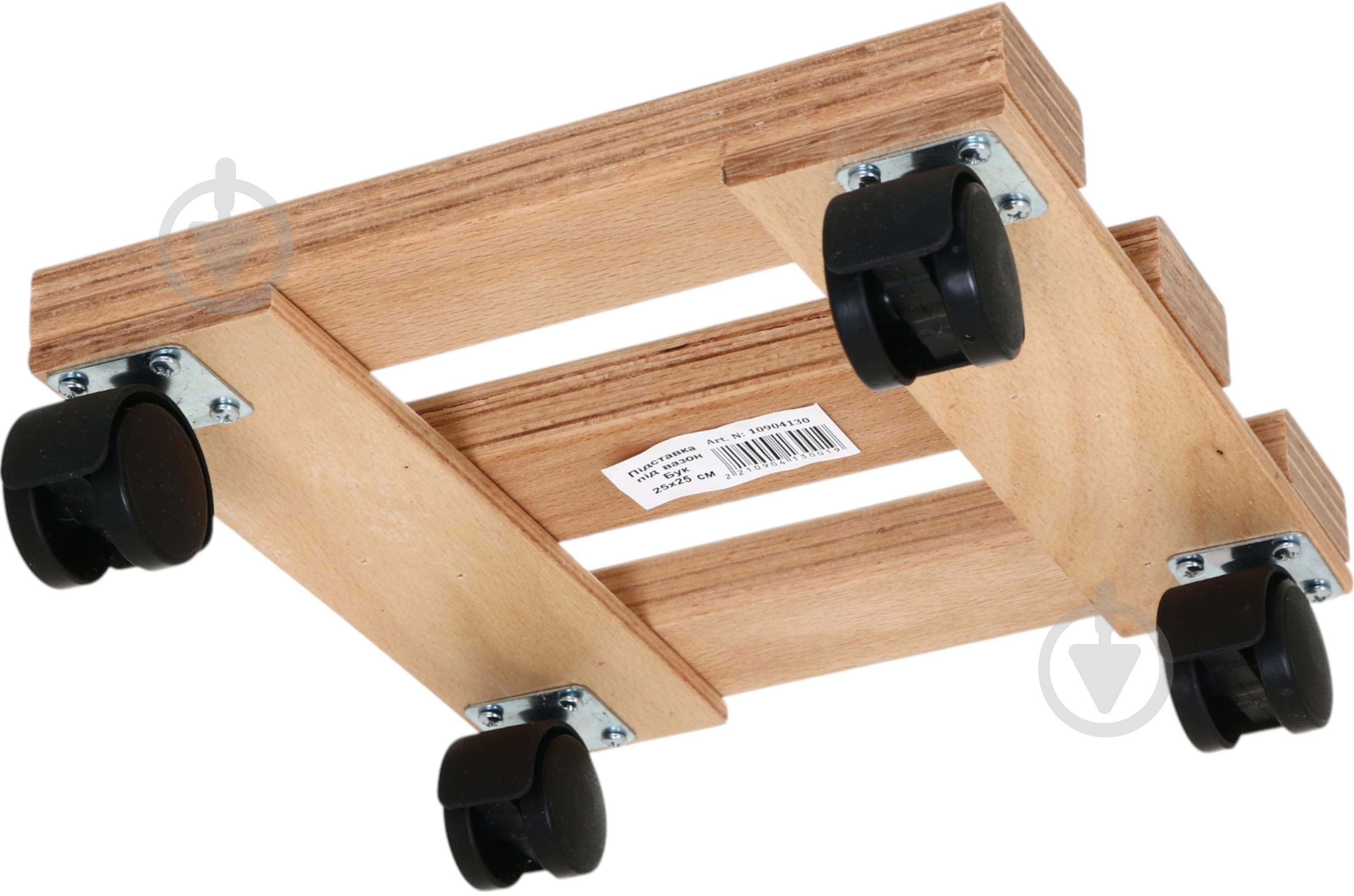 Подставка для растений Бук квадратная 25х25x6 см - фото 3