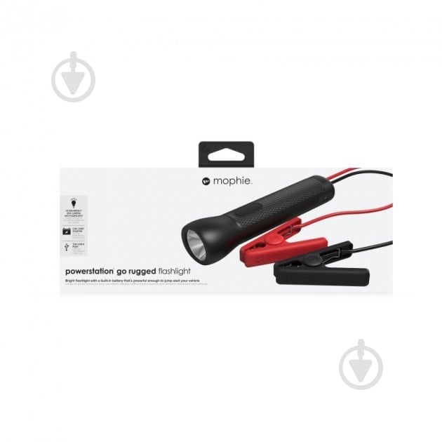 Пусковое устройство MOPHIE Mophie з функцією ліхтарика та УМБ 1xUSB-C 450Lm 9900mAh Black 400 А (53046) - фото 15