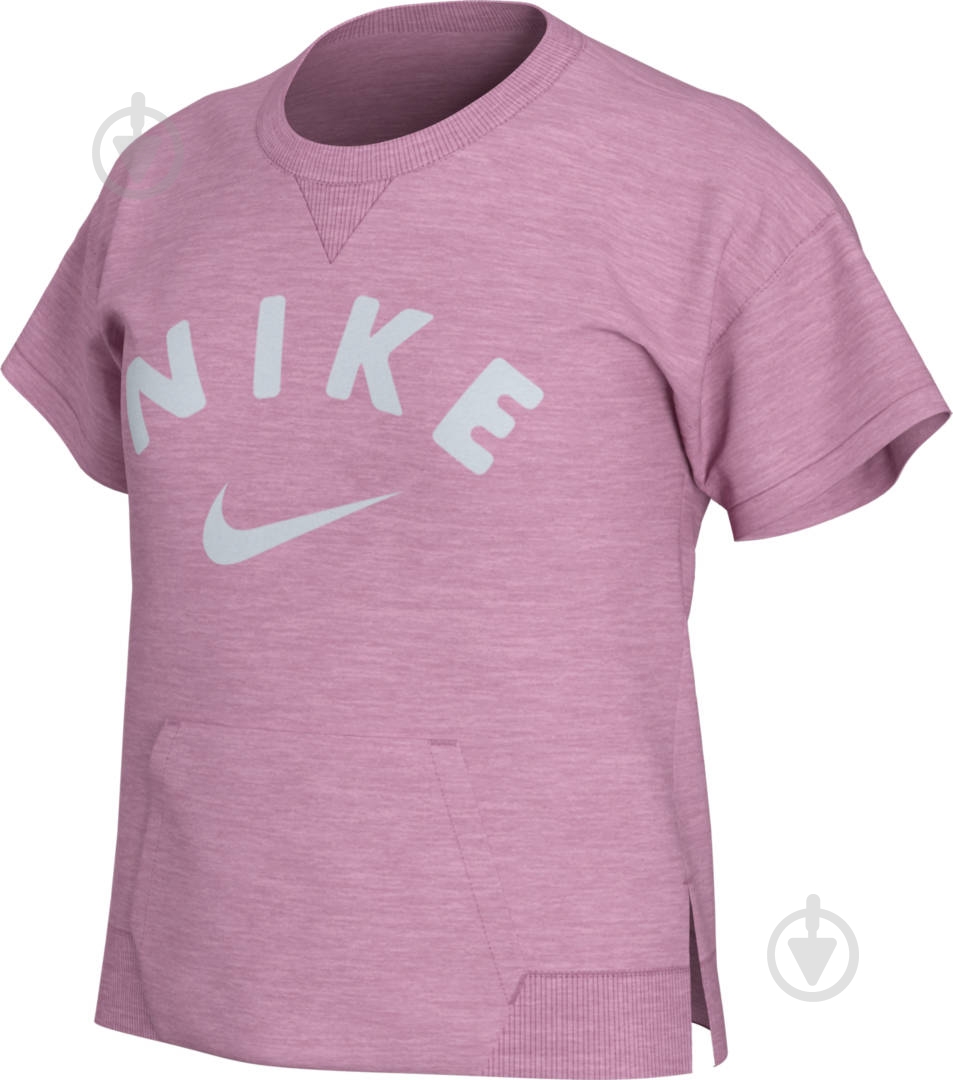 Футболка Nike G NSW CREW FLC FB CK2775-693 р.L розовый - фото 1