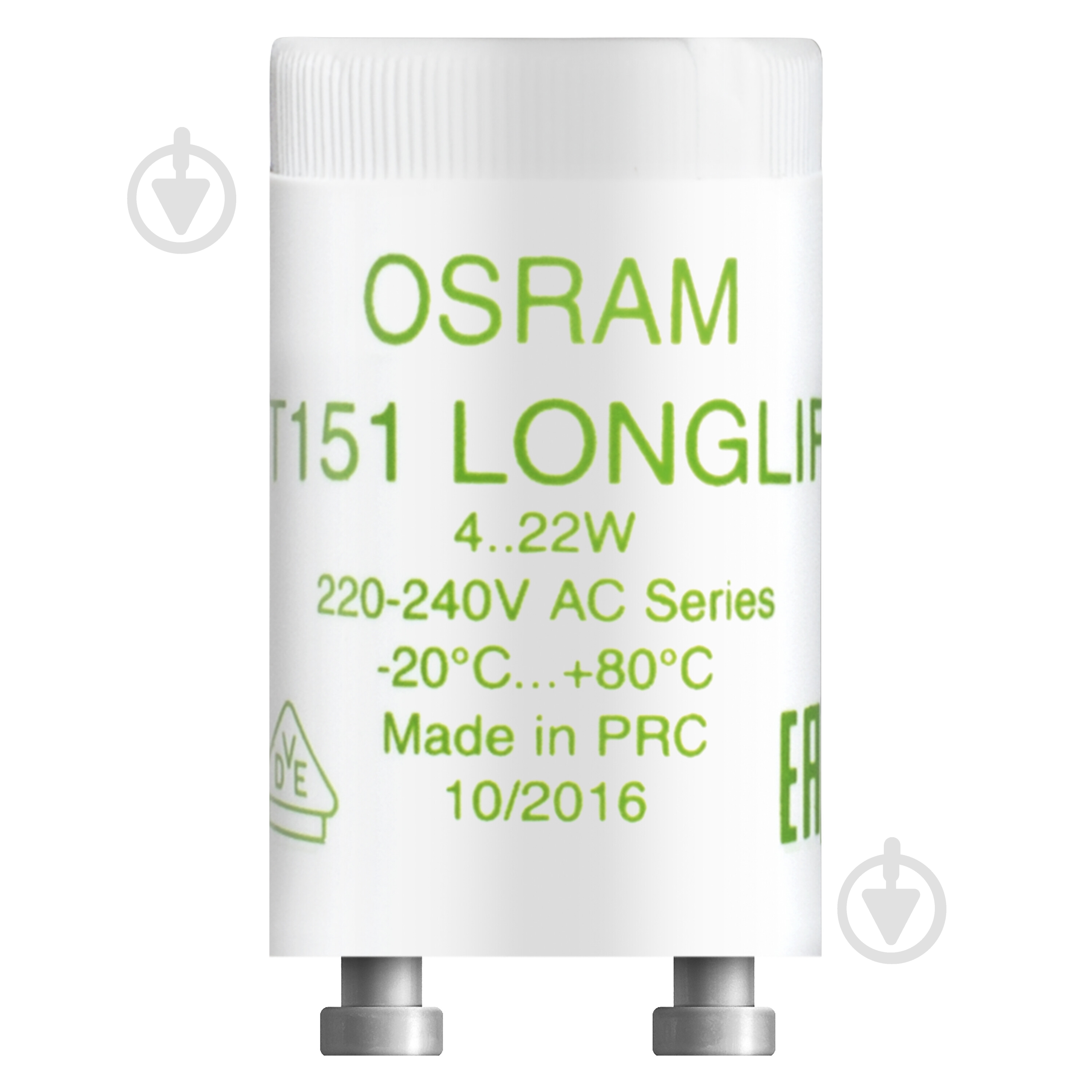Стартер Osram 4-22 W Long life 2 шт. 4 Вт st 151 LL - фото 2