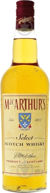 Виски MacArthur's 3 года выдержки 0,5 л - фото 1 Виски MacArthur's 3 года выдержки 0,5 л - фото 1