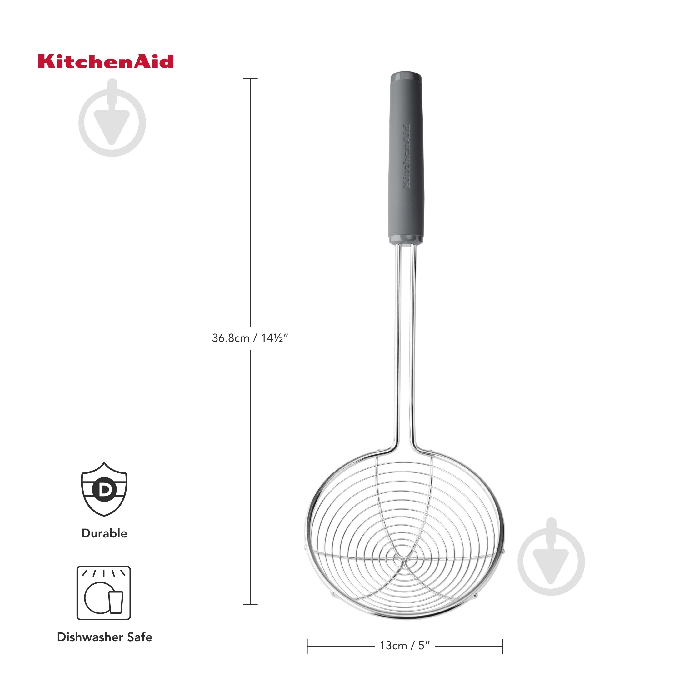 Шумівка KitchenAid 37,3 см сіра (KAS010OHCGG) - фото 10