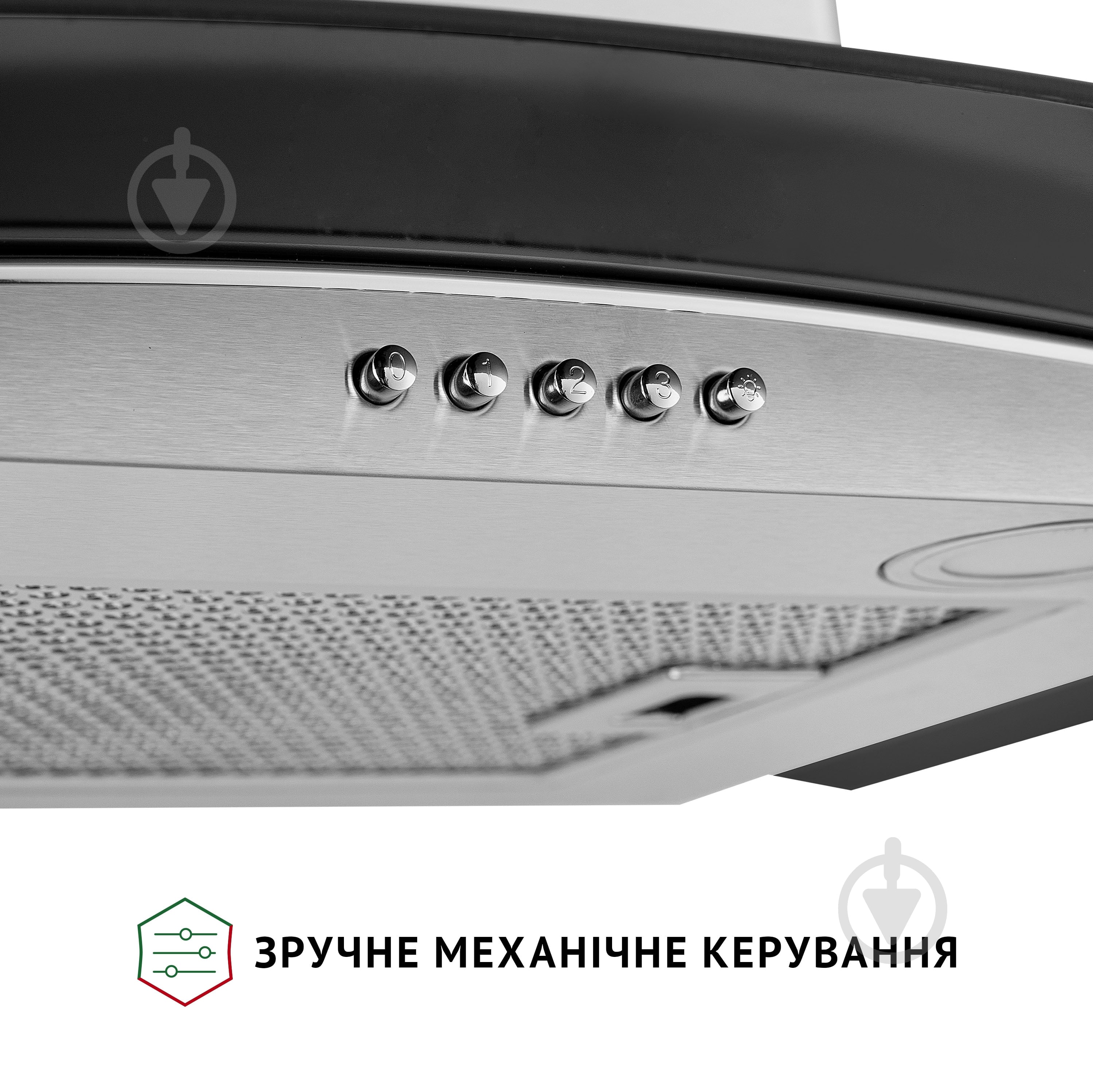 Витяжка Perfelli GRASSI 6HMX INOX Т-подібна декоративна зі склом — фото 6